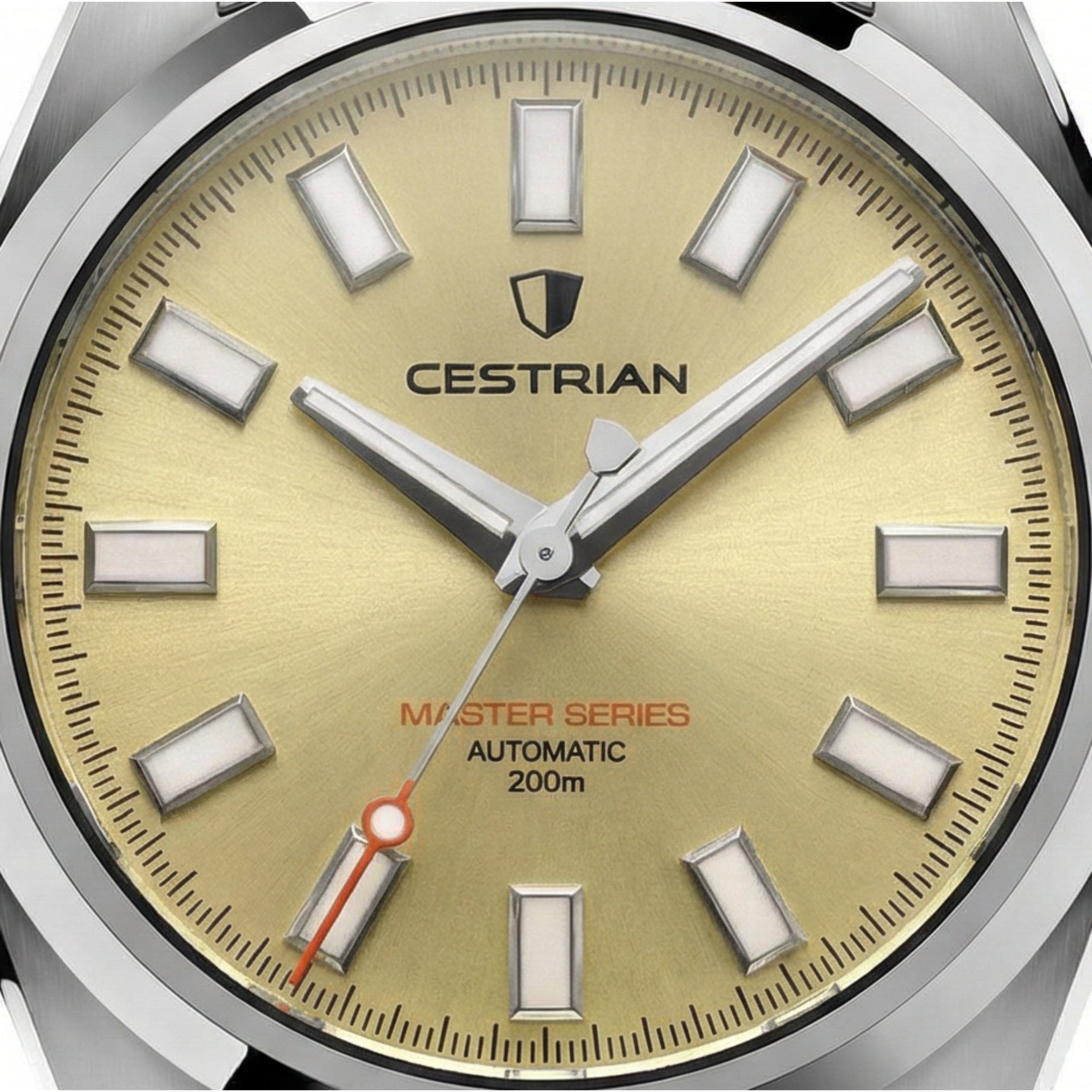 Cestrian Master Series V3 Champagne Dial Steel Bracelet Automatic Men's Watch CM-CH001