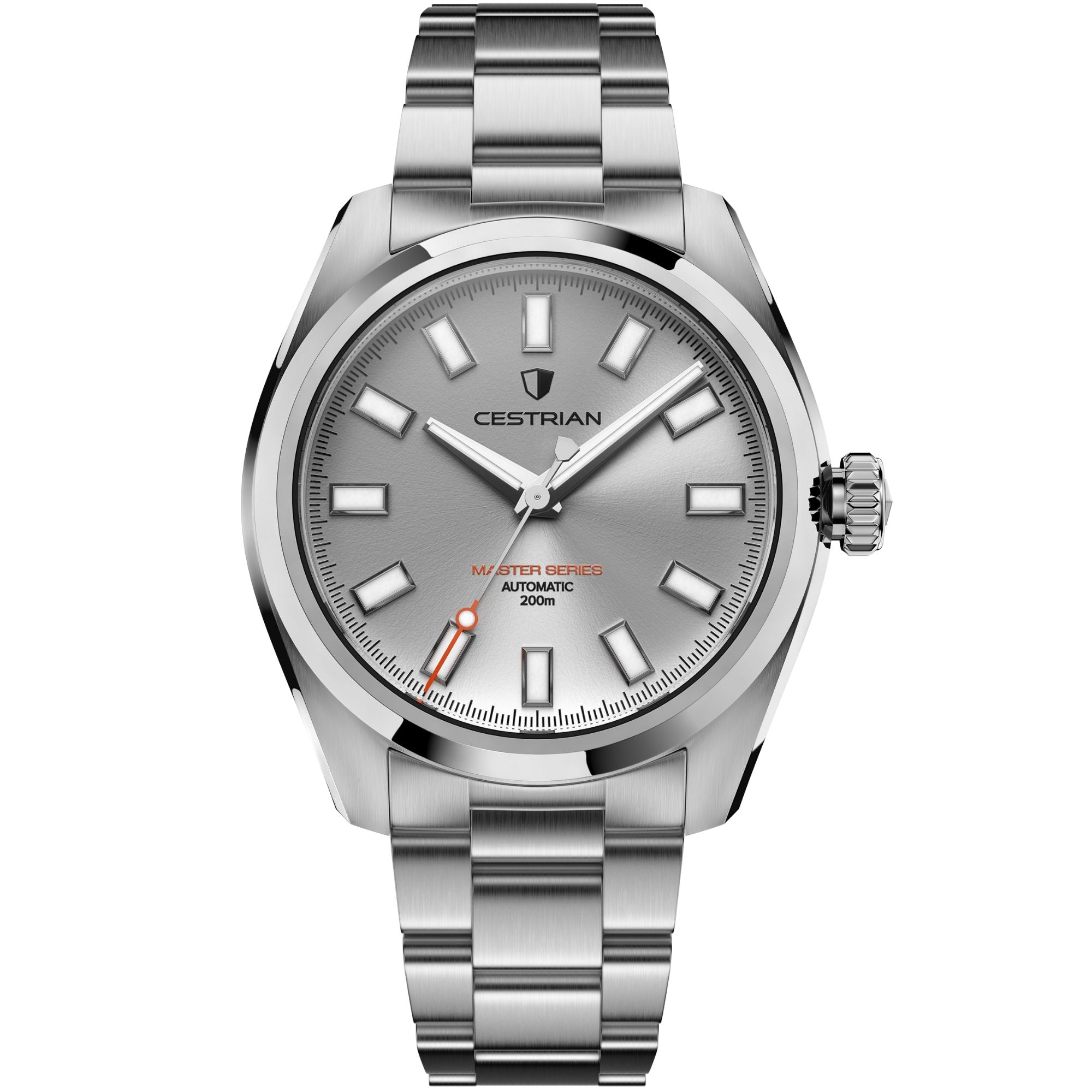 Cestrian Master Series V3 Silver Dial Steel Bracelet Automatic Men's Watch CM-SL001