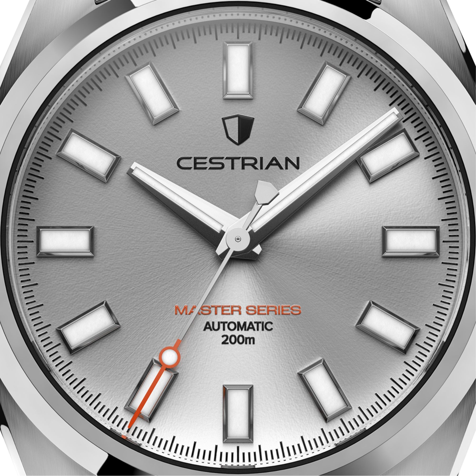 Cestrian Master Series V3 Silver Dial Steel Bracelet Automatic Men's Watch CM-SL001