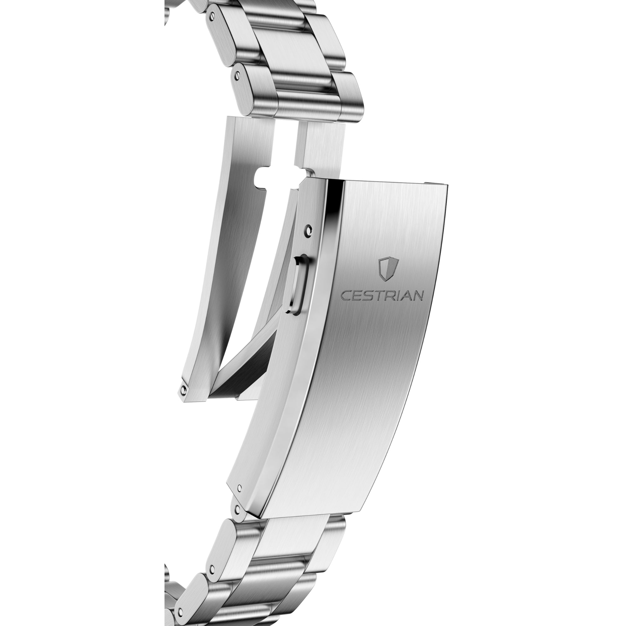 Cestrian Master Series V3 White Dial Steel Bracelet Automatic Men's Watch CM-WT001