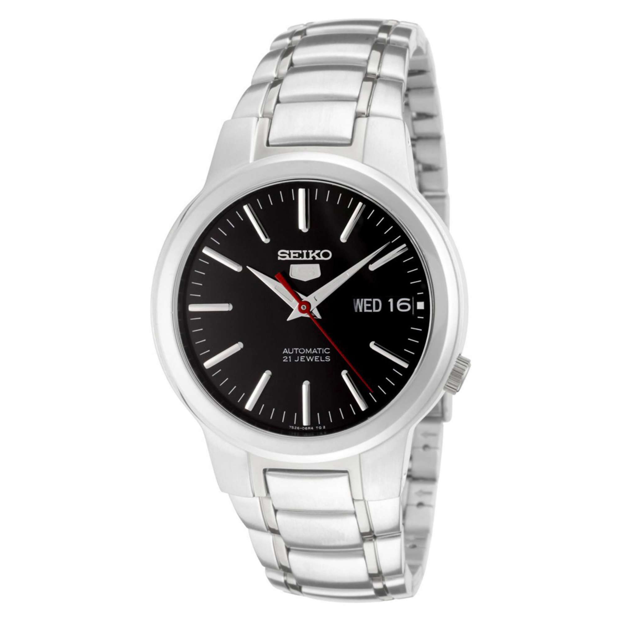 Seiko 5 Automatic Black Dial Stainless Steel Men's Watch SNKA07K1