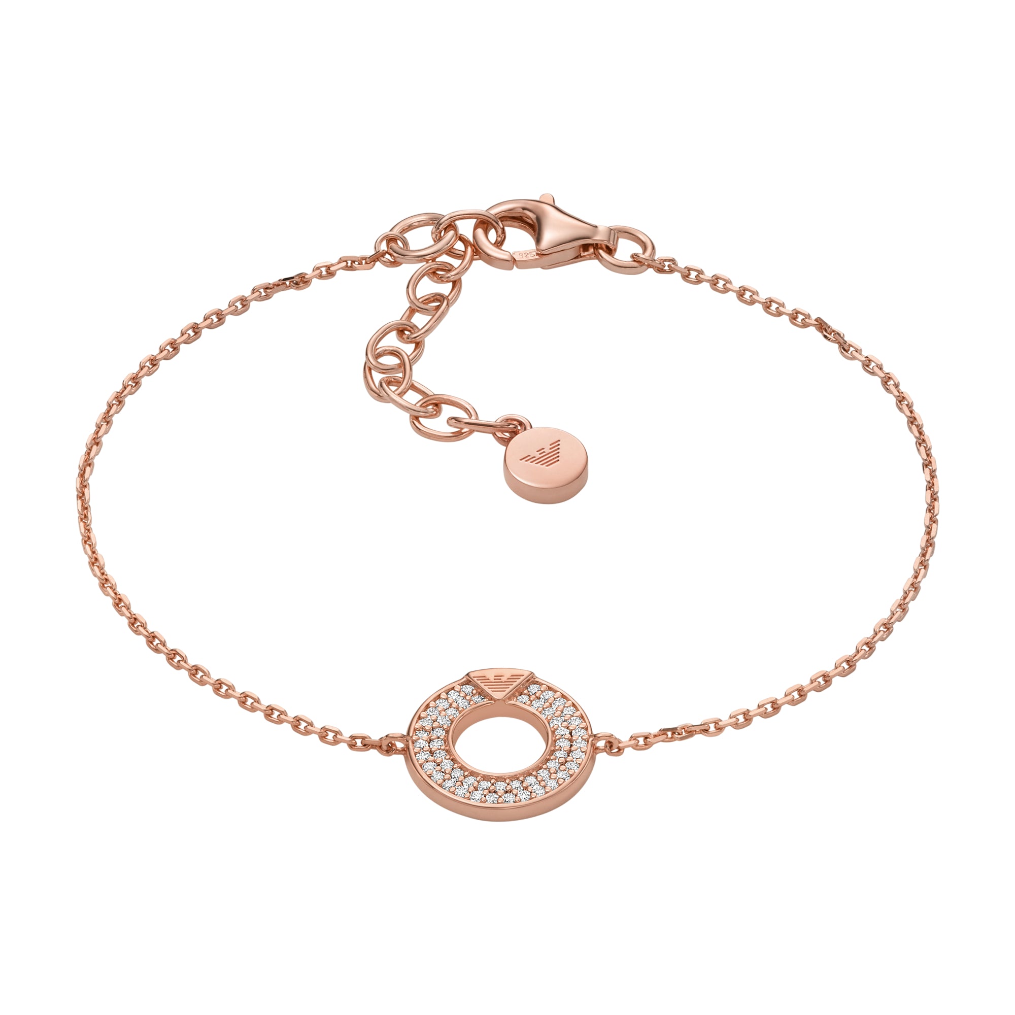 Emporio Armani Rose Gold-Tone Sterling Silver Components Bracelet EG3589221