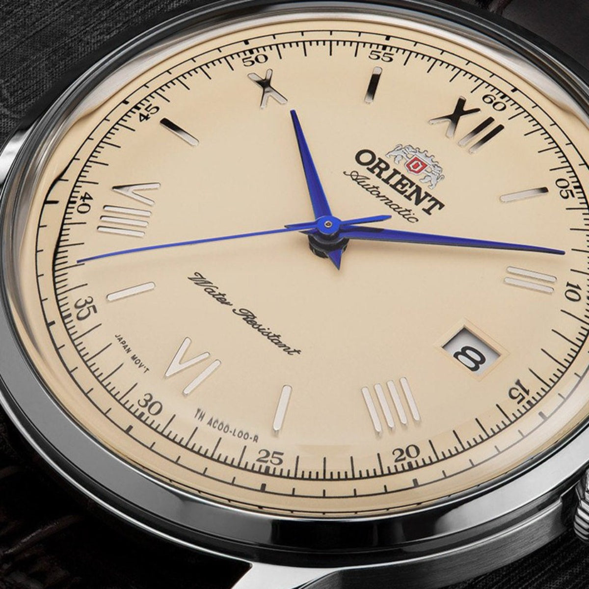 Orient Bambino II Classic Vintage Style Automatic Champagne Dial Leather Strap Men’s Dress Watch TAC00009N0