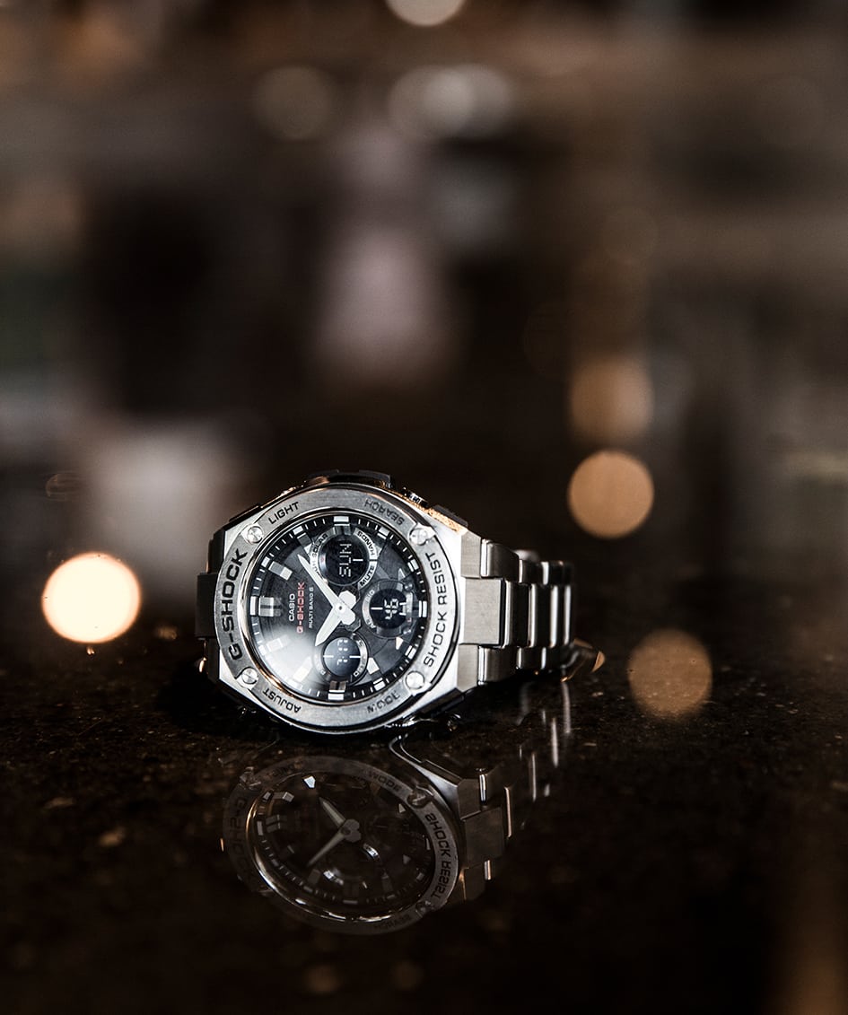 Casio G-Steel Stainless Steel Men's Alarm Chronograph GST-W110D-1AER - WatchNation