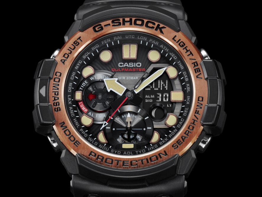 Casio Gshock Gulfmaster of G Vintage Black Alarm Chronograph Watches