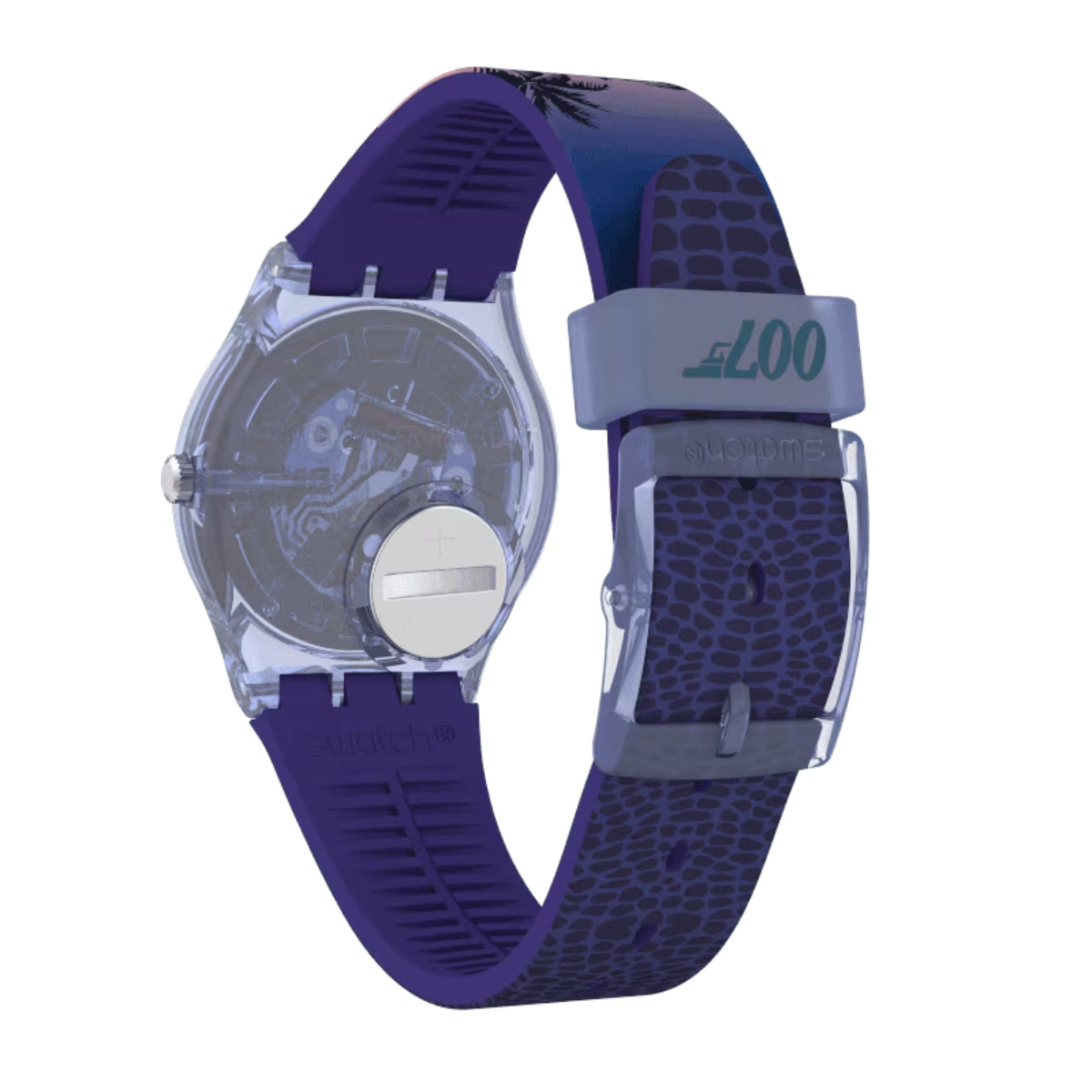 Swatch James Bond Licence To Kill 1989 Limited Edition Grey Dial Silicone Strap Unisex Watch GZ328