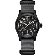 Hamilton Khaki Field 38mm Black Dial NATO Mens Mechanical Watch H69409930