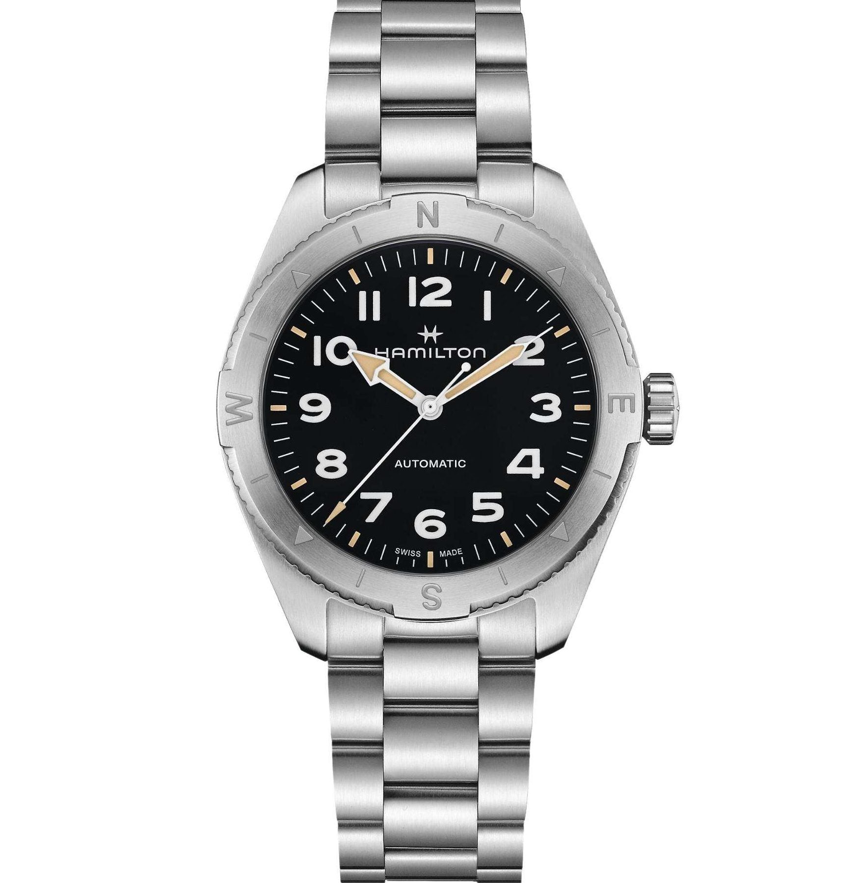Hamilton Khaki Field Expedition Auto Black Dial Stainless Steel Bracelet Men's Watch H70315130