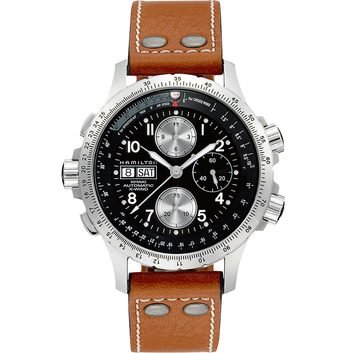 Khaki Aviation 44mm Dial Leather Automatic Watch H77616533