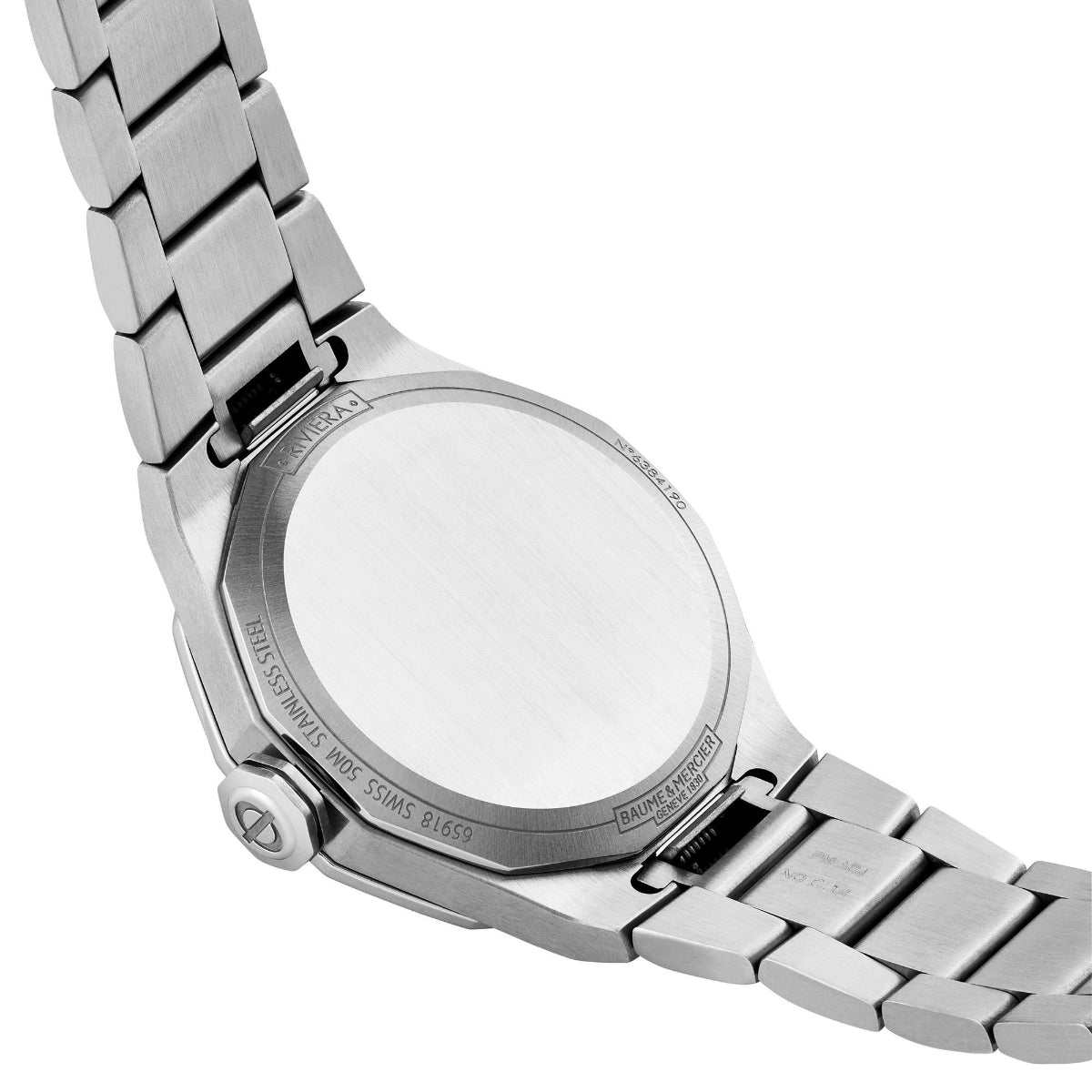 Baume & Mercier Riviera “Swiss Made" Quartz Blue Dial Steel Strap Women's Watch BM0A10727