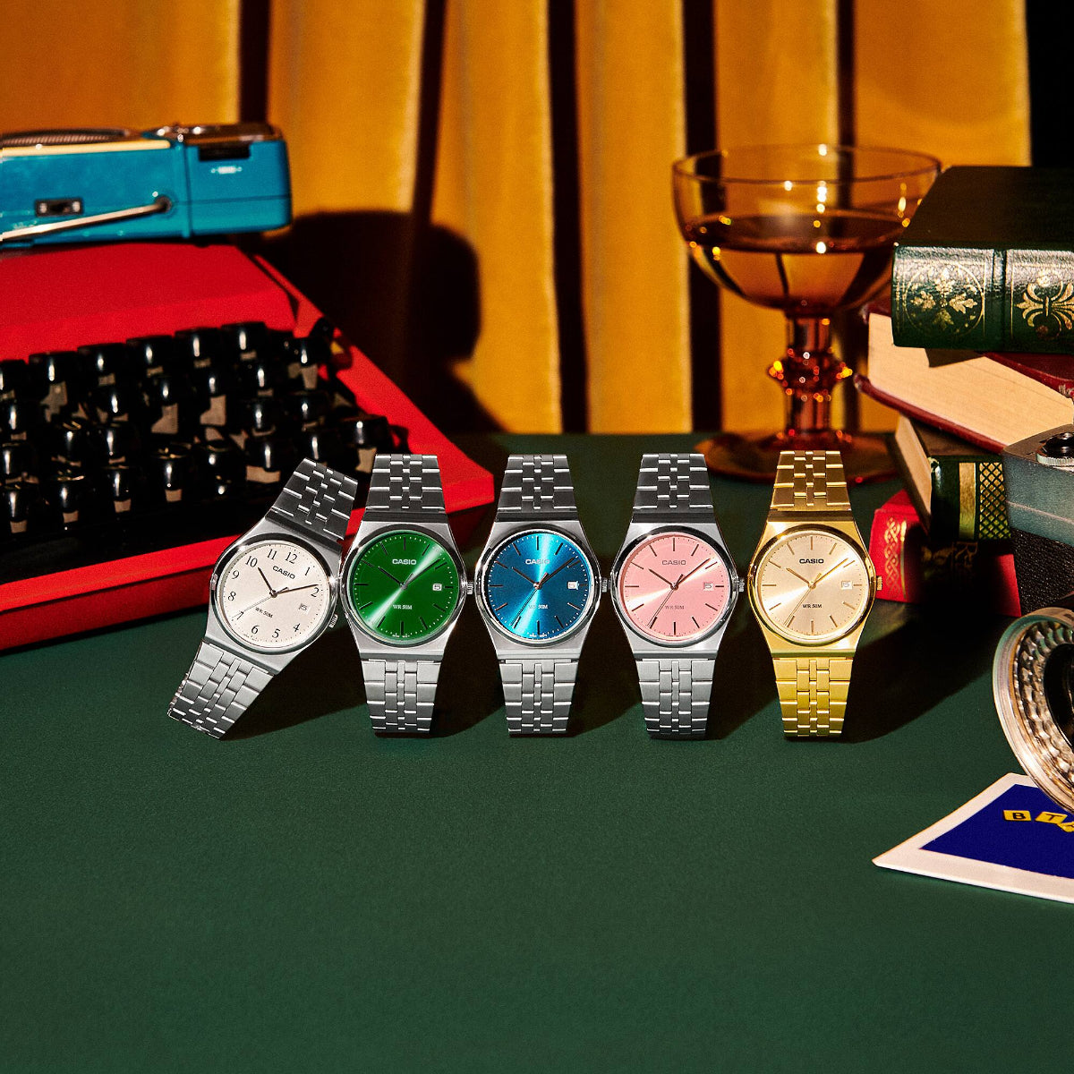 Casio MTP Series Standard Blue Dial Steel Strap Men's Watch MTP-B145D-2A2VEF