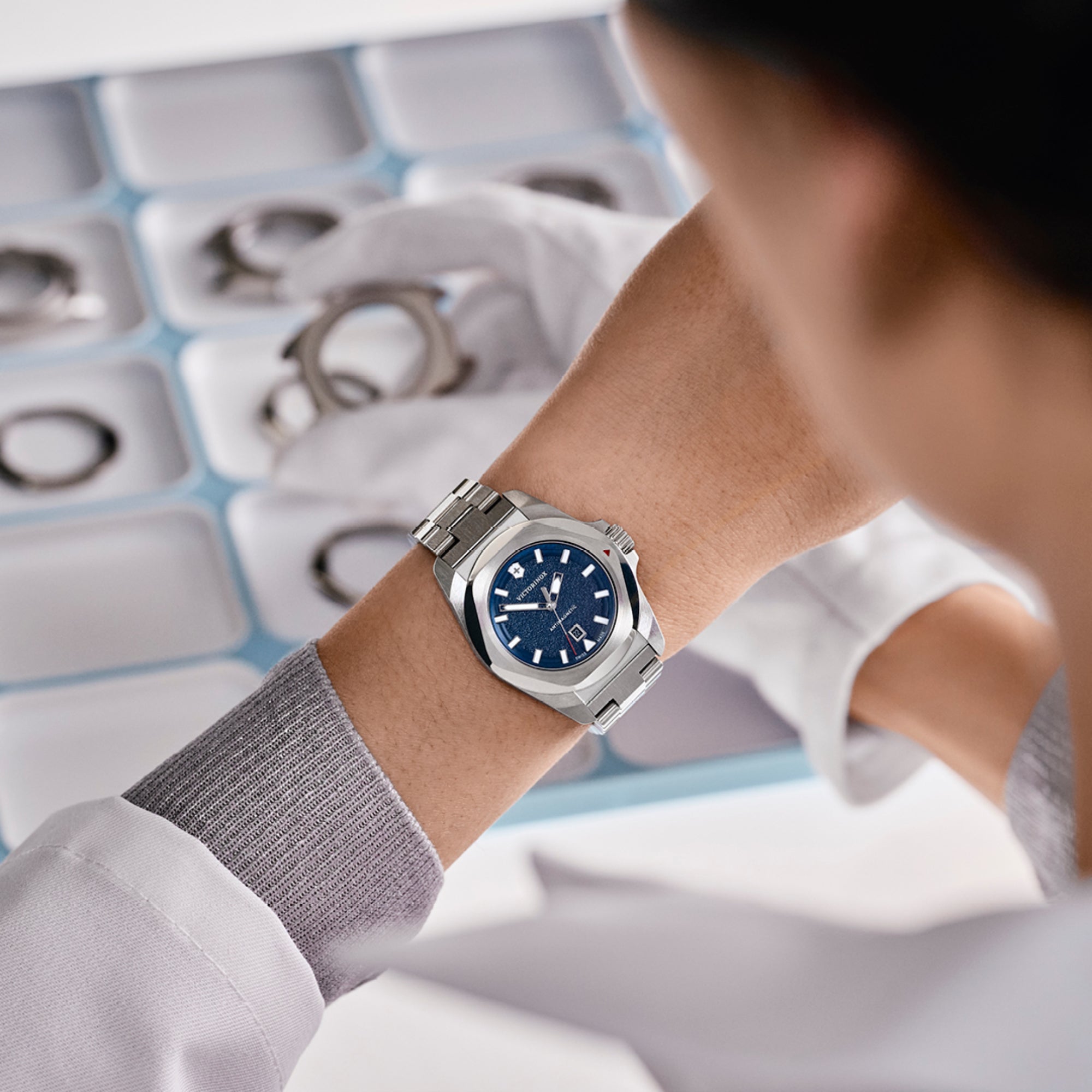 242038 Victorinox I.N.O.X. Small Blue Dial Women's Watch