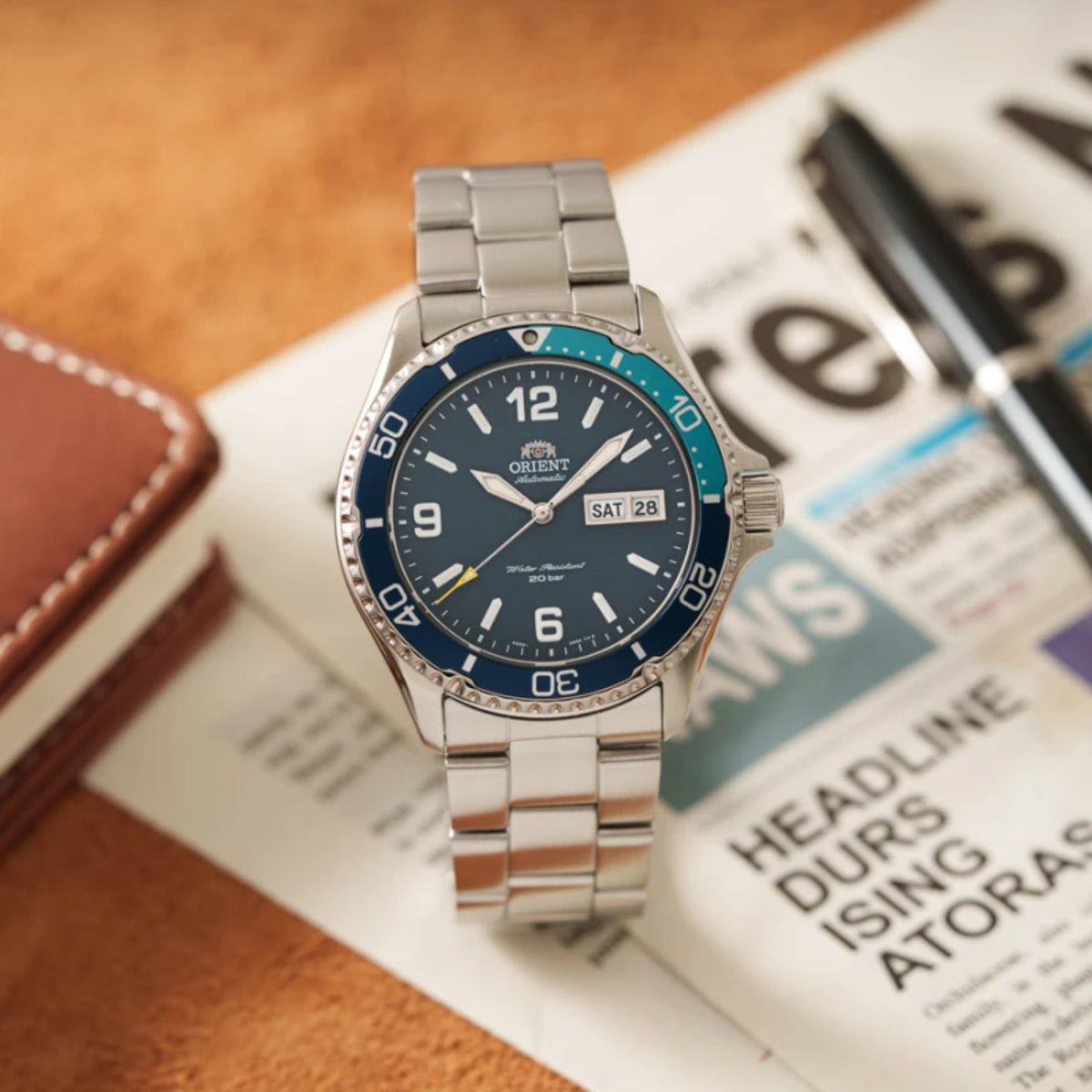 Orient Mako 2023 Automatic Blue Dial Steel Strap Men’s Watch RA-AA0818L39B