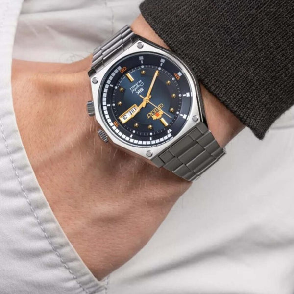 Orient Neo 70's Revival Automatic Blue Dial Steel Strap Men's Watch RA-AA0B03L39B