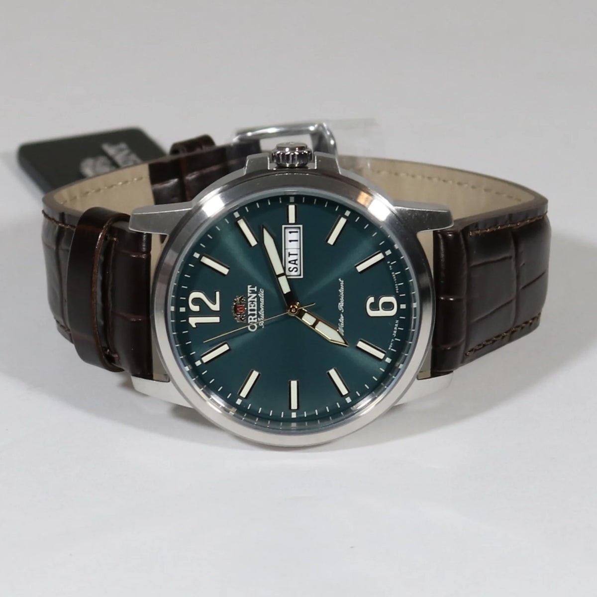 Orient Contemporary Automatic Green Dial Leather Strap Men’s Watch RA-AA0C06E39B