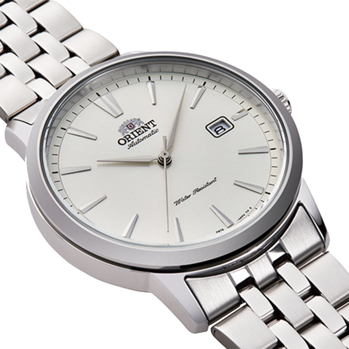Orient Contemporary Automatic Silver Dial Steel Strap Men's Watch RA-AC0F02S30B