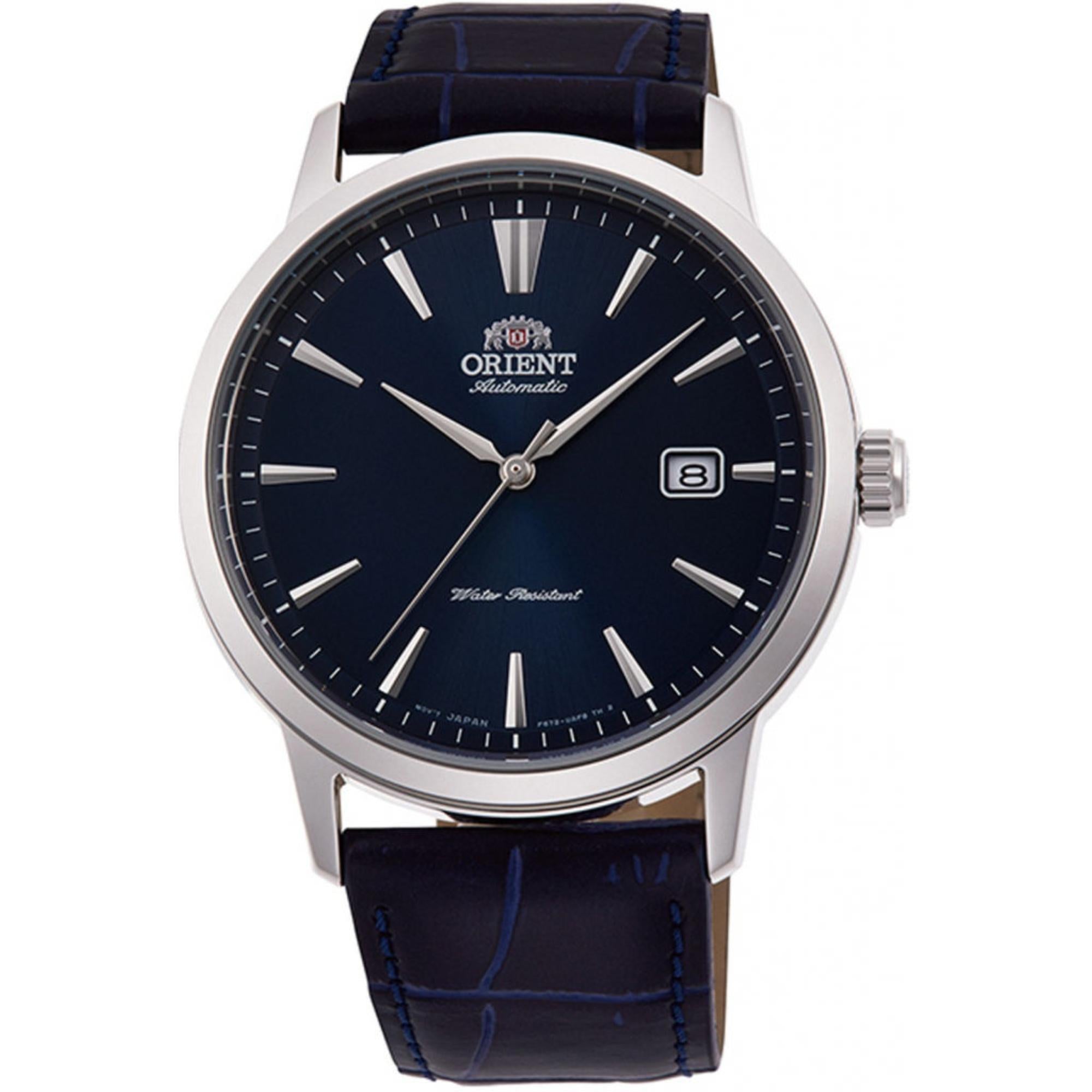 Orient Symphony III Classic Automatic Blue Dial Leather Strap Men’s Watch RA-AC0F06L30B