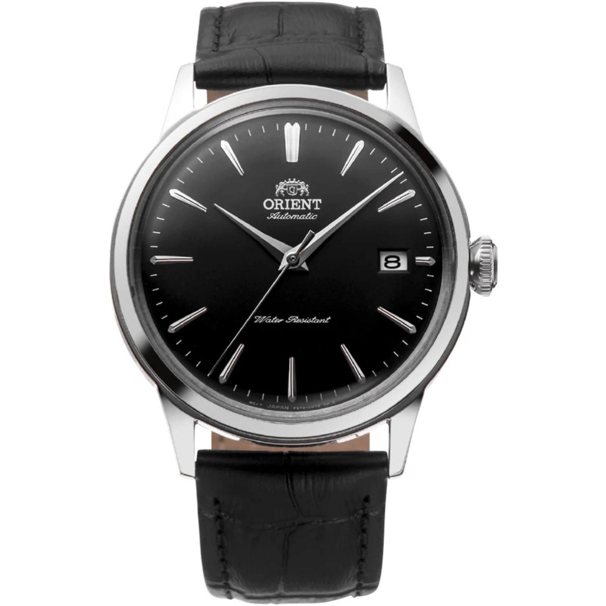 Orient Bambino Mechanical Black Dial Black Leather Strap Unisex Watch RA-AC0M02B30B