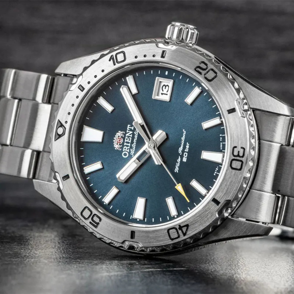 Orient Mako Automatic Sports Blue Dial Steel Strap Men’s Dive Watch RA-AC0Q02L30B