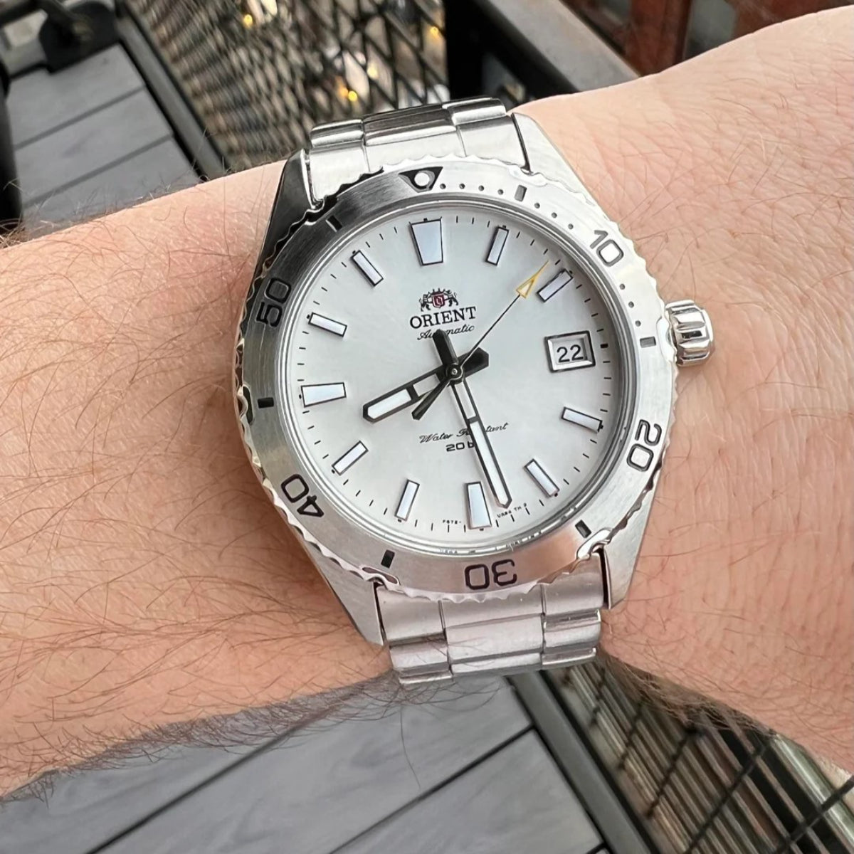 Orient Mako Automatic Sports White Dial RA-AC0Q03S30B
