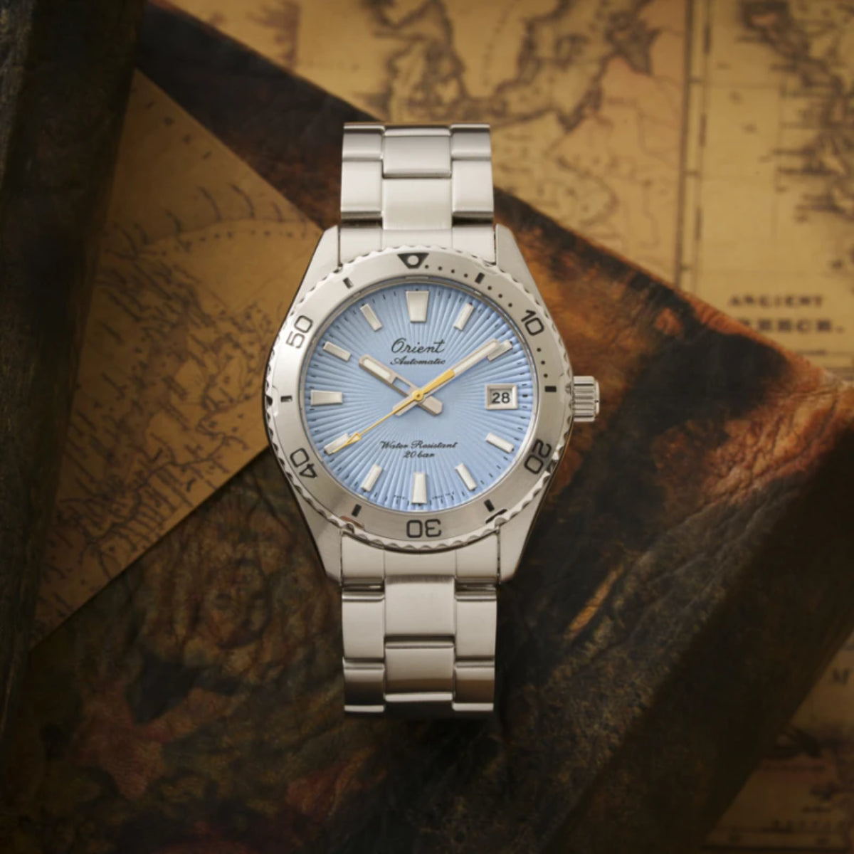 Orient Mako 75th Anniversary Limited Edition Automatic Blue Dial Steel Strap Men's Watch RA-AC0Q12L30B