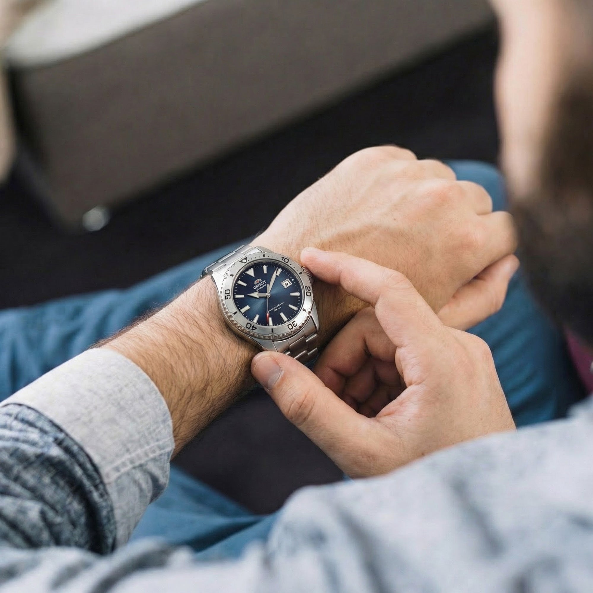 Orient Mako 40mm Blue Dial Automatic Mens Dive Watch RA-AC0Q14L30B