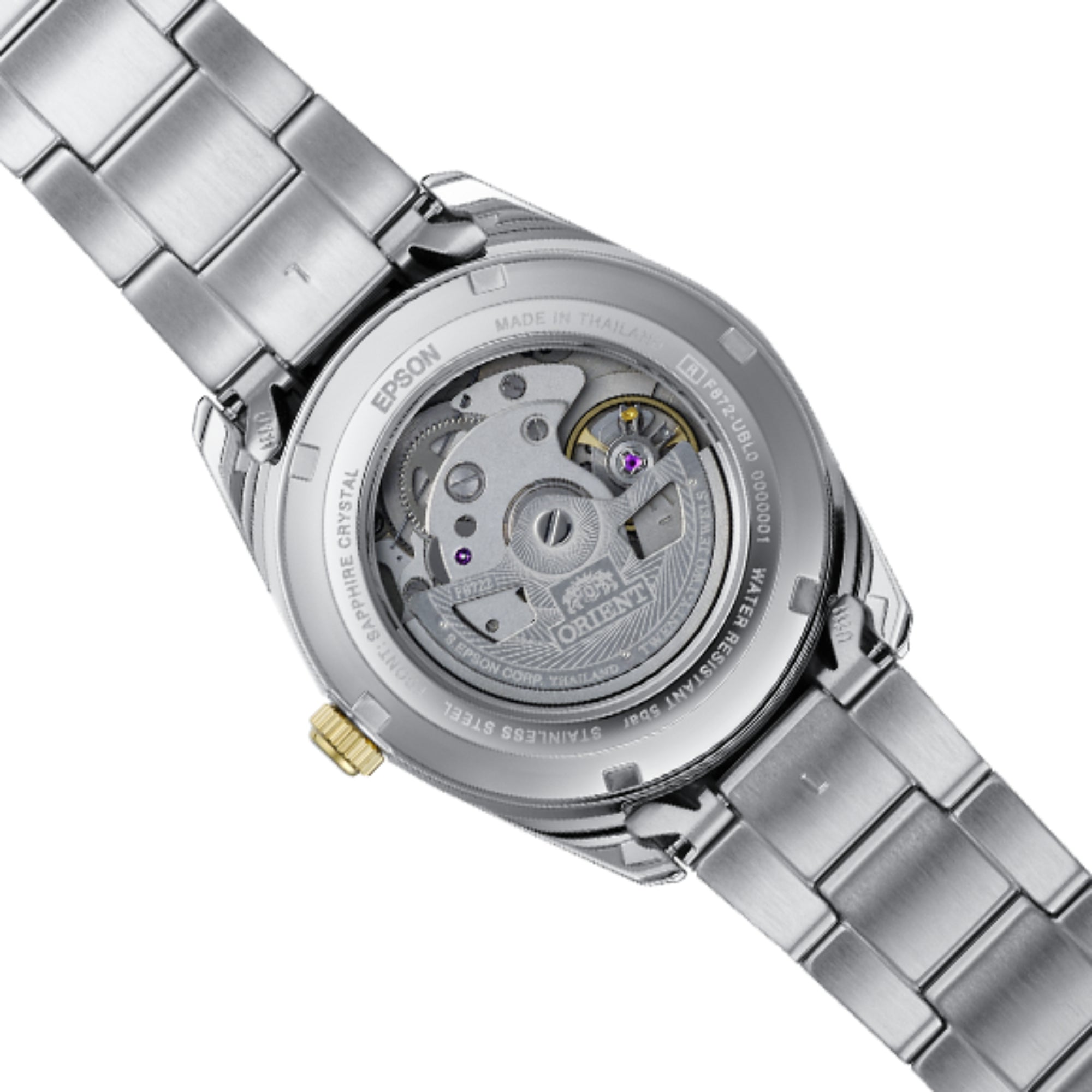 Orient Contemporary Stretto Date Automatic White Dial Steel Strap Men's Watch RA-AC0R01S30B