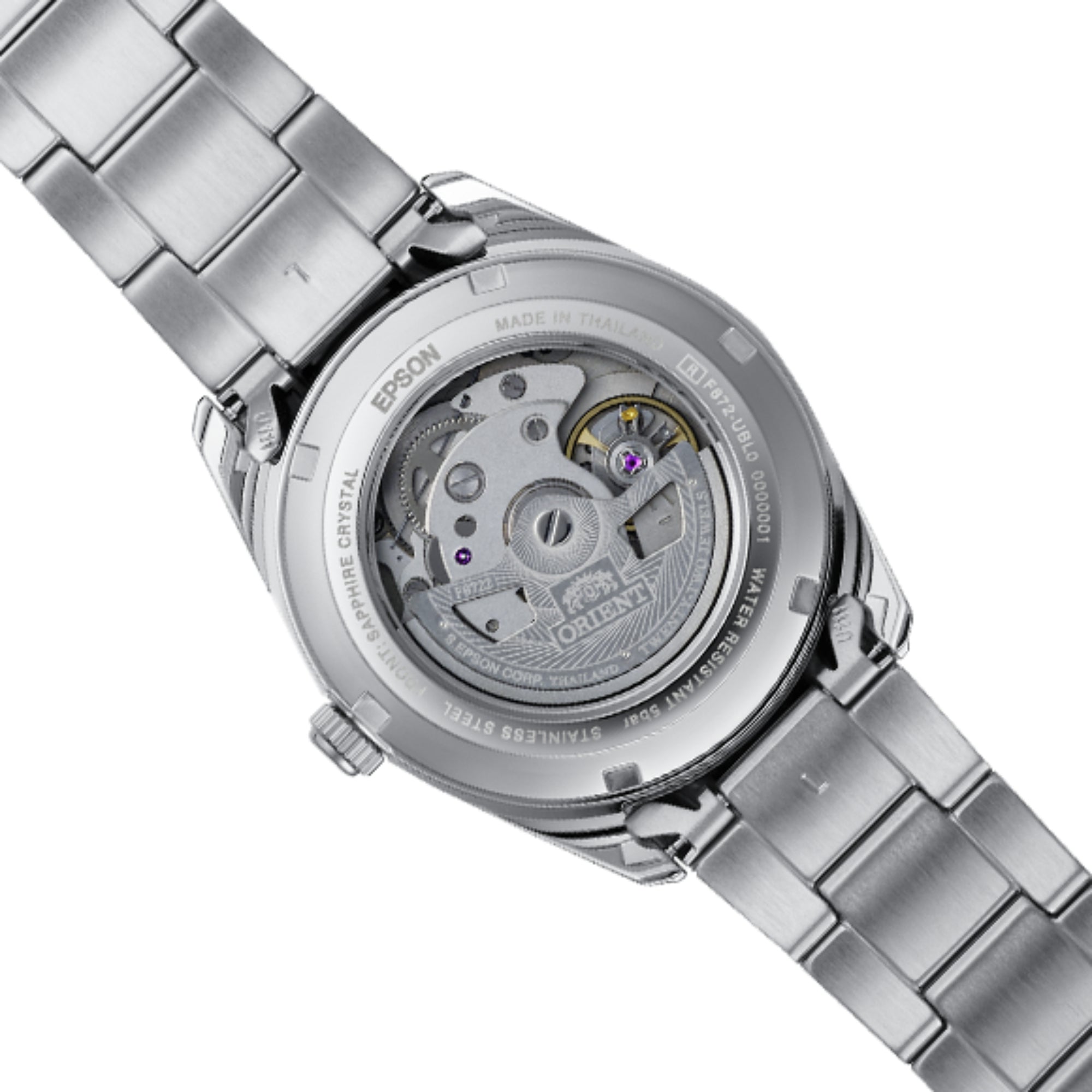 Orient Contemporary Stretto Date Automatic Blue Dial Steel Strap Men's Watch RA-AC0R02L30B
