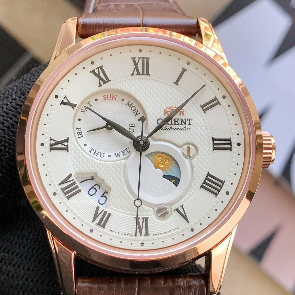 Orient Bambino Champagne Dial Men’s Dress Watch RA-AK0007S30B