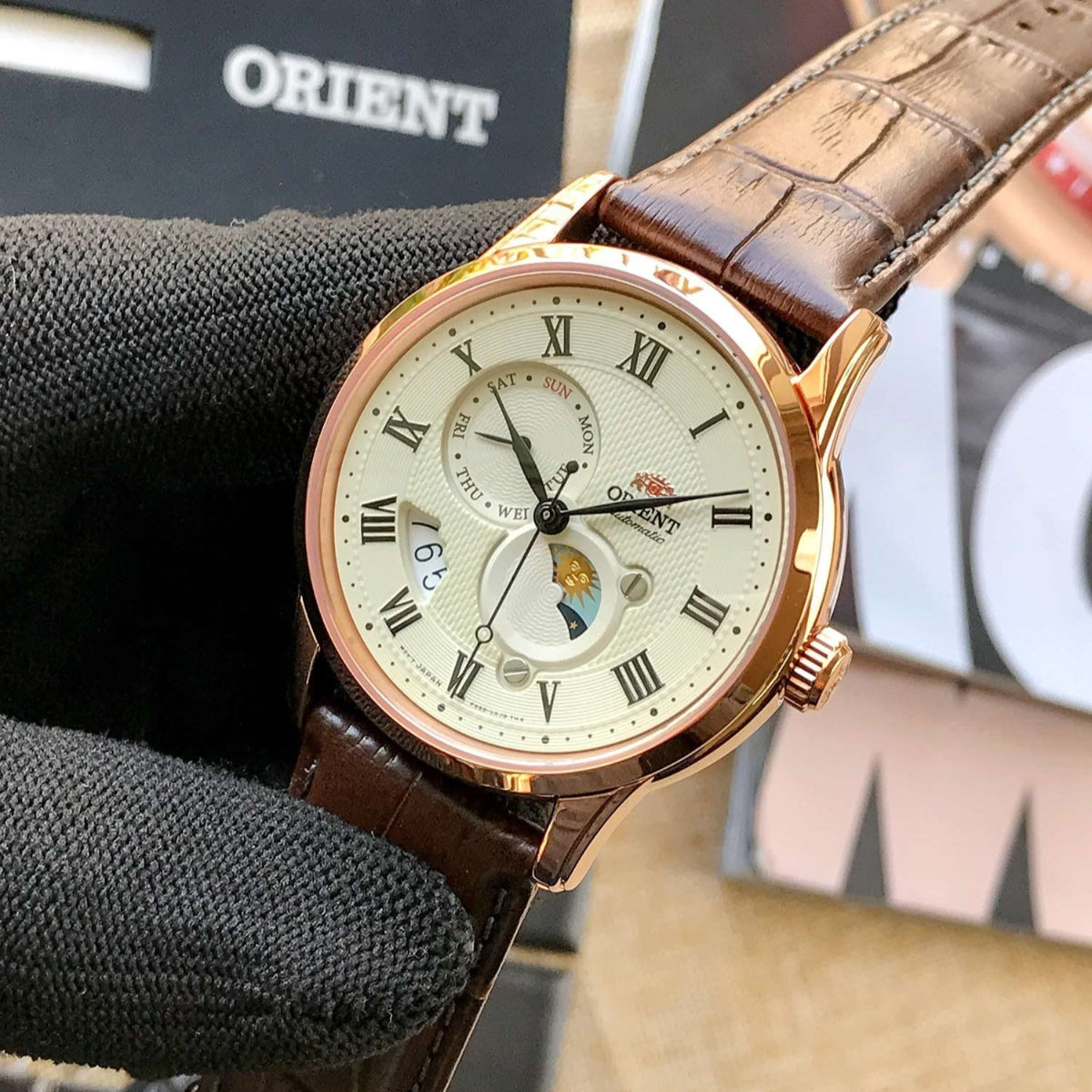 Orient Bambino Champagne Dial Men’s Dress Watch RA-AK0007S30B