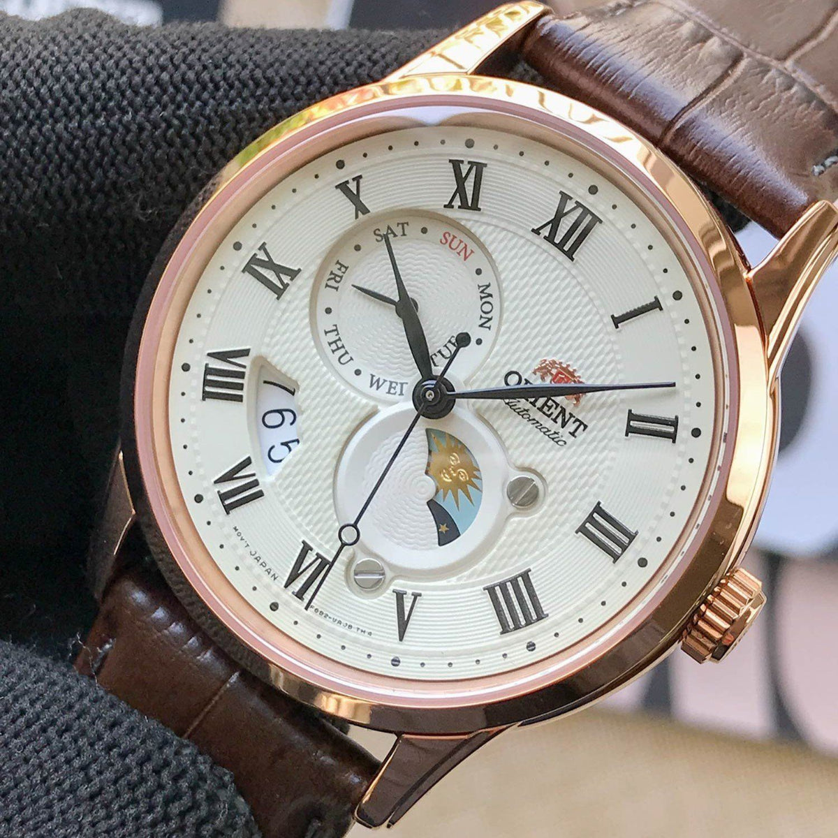 Orient Bambino Champagne Dial Men’s Dress Watch RA-AK0007S30B