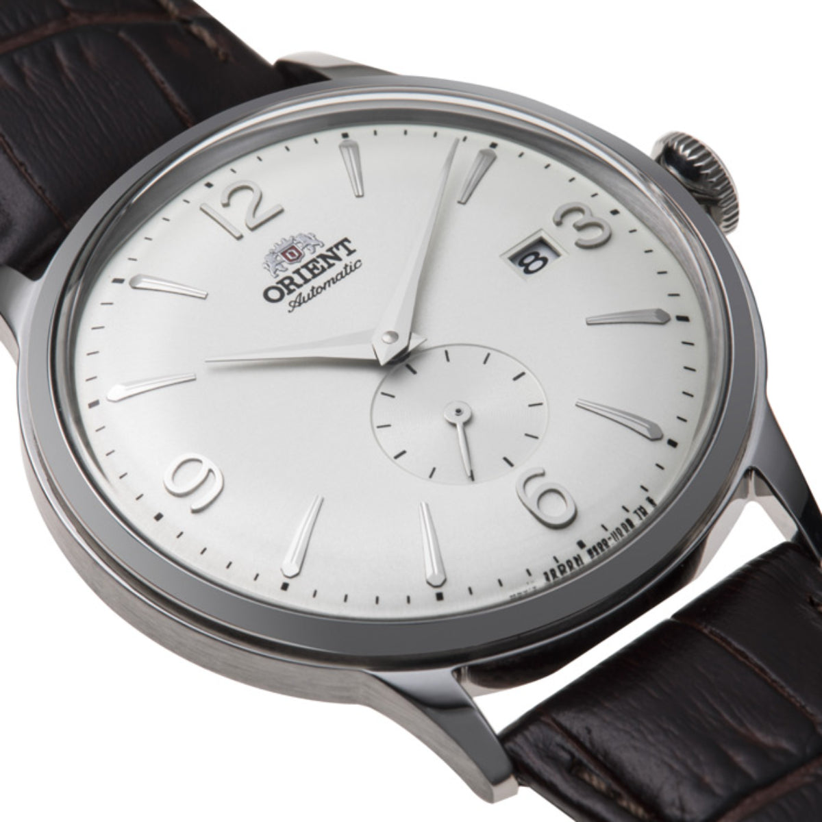 Orient Bambino Small Seconds Mechanical White Dial Leather Strap Men’s Watch RA-AP0002S30B