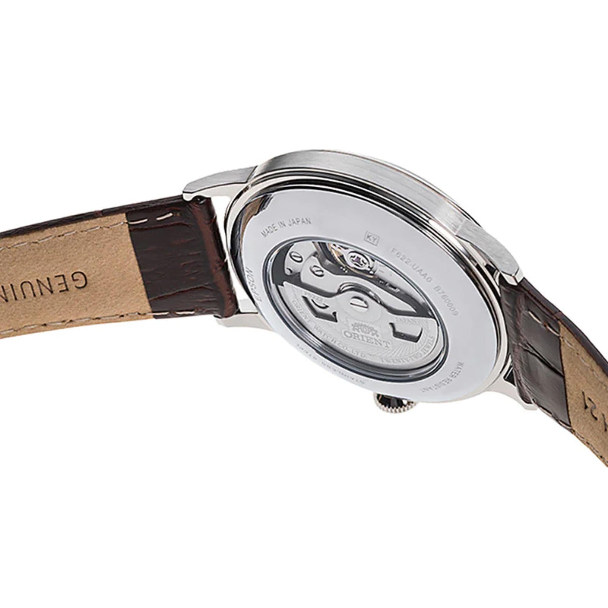 Orient Bambino Classic Vintage Style Small Seconds Mechanical Champagne Dial Leather Strap Men’s Dress Watch RA-AP0003S30B