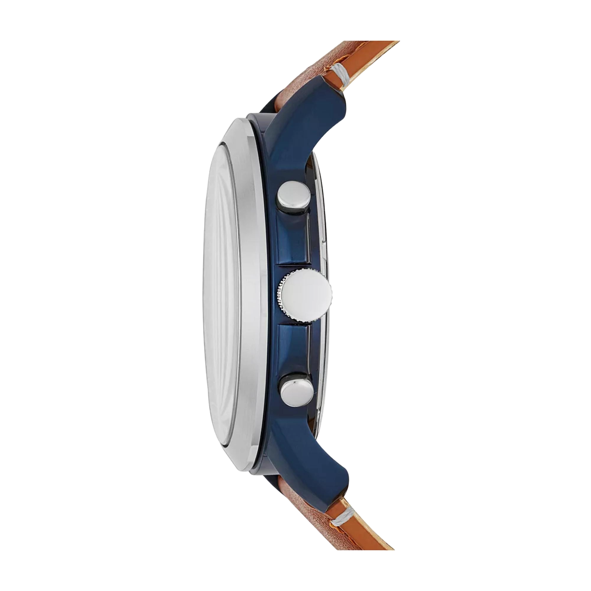 Fossil Grant Chronograph Light Brown Leather Blue Dial Men’s Watch FS5151