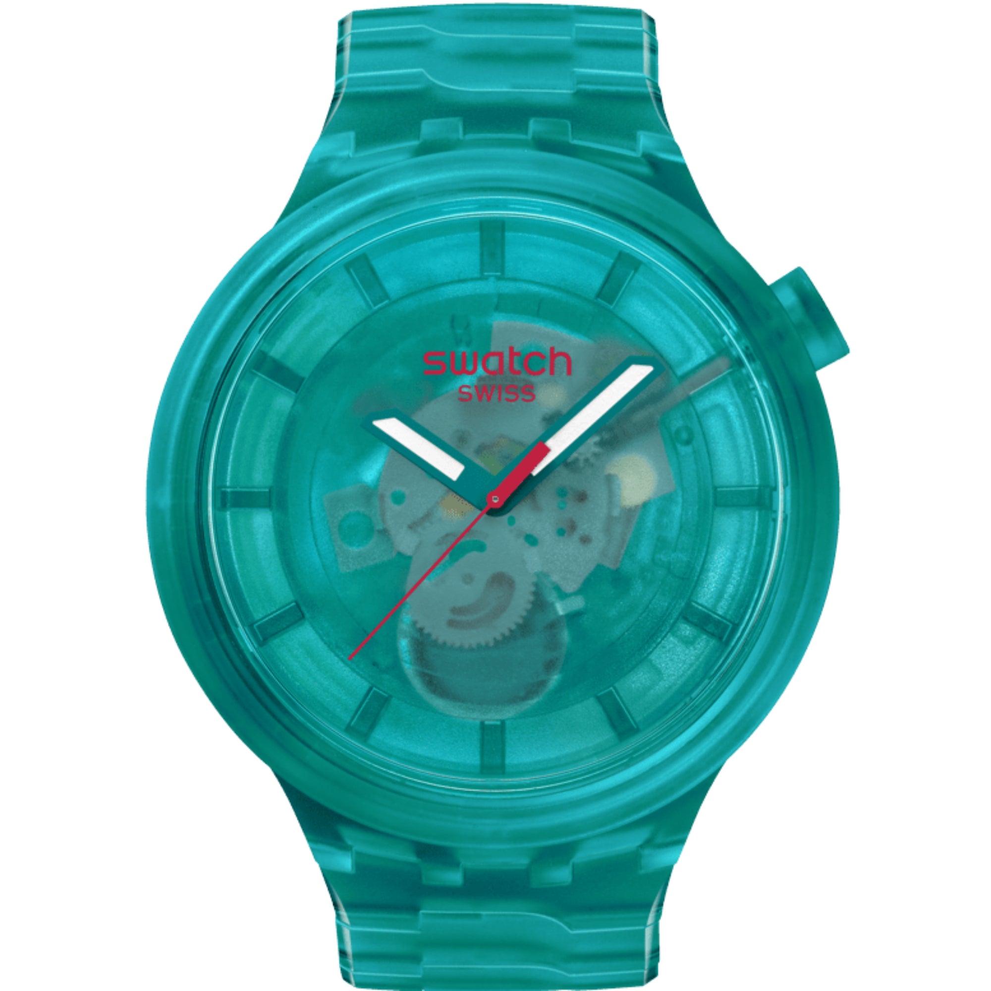 Swatch TURQUOISE JOY Turquoise Dial Bio-Sourced Material Strap Unisex Watch SB05L101