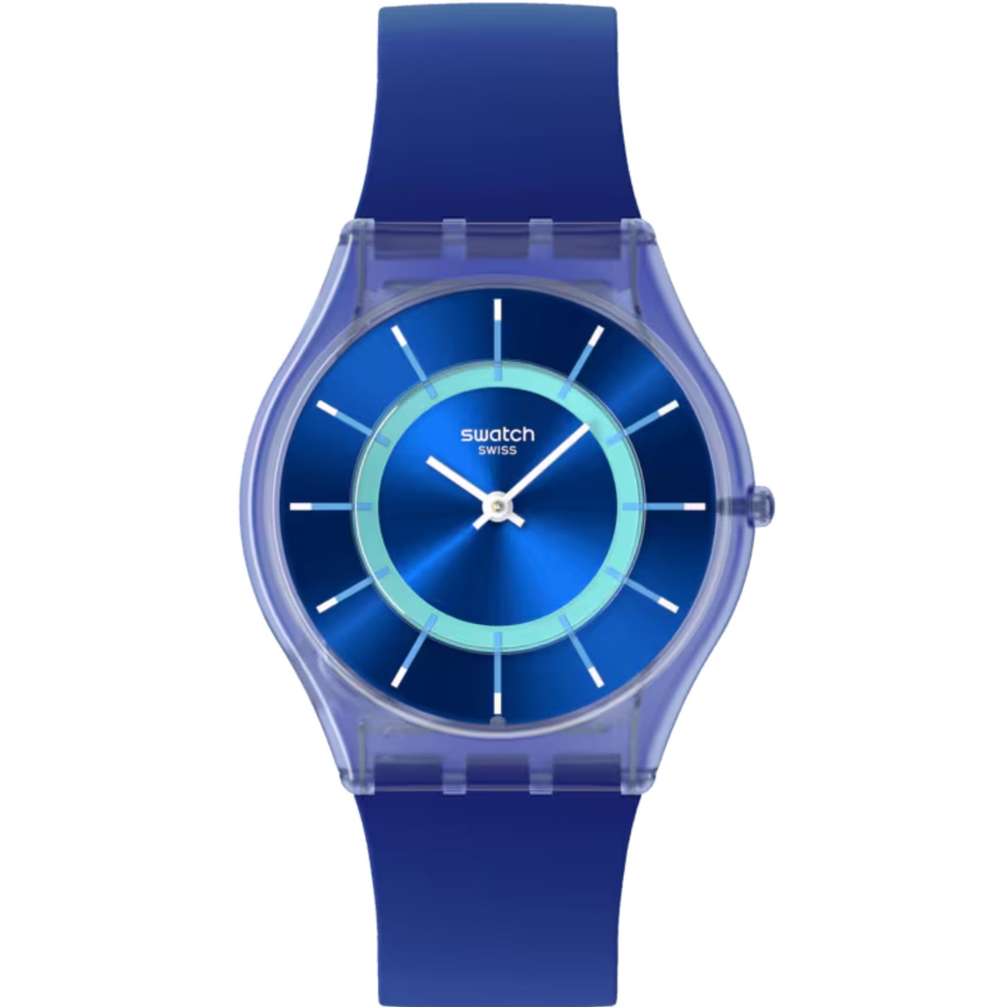 Swatch Jammy Grape Dream Blue Dial Silicone Strap Unisex Watch SS08I100