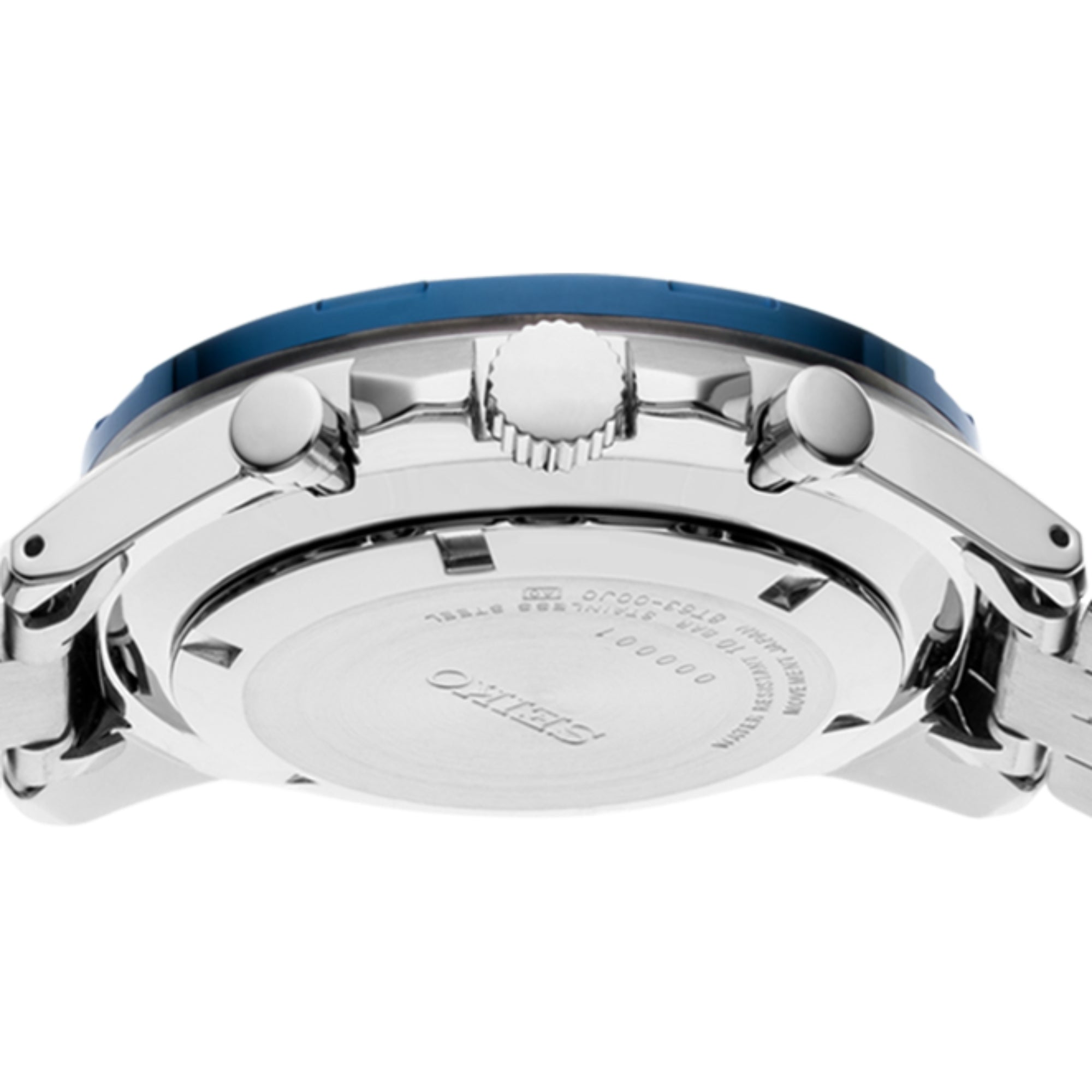 Seiko Conceptual Chronograph Quartz Blue Dial Steel Strap Men’s Watch SSB345P1