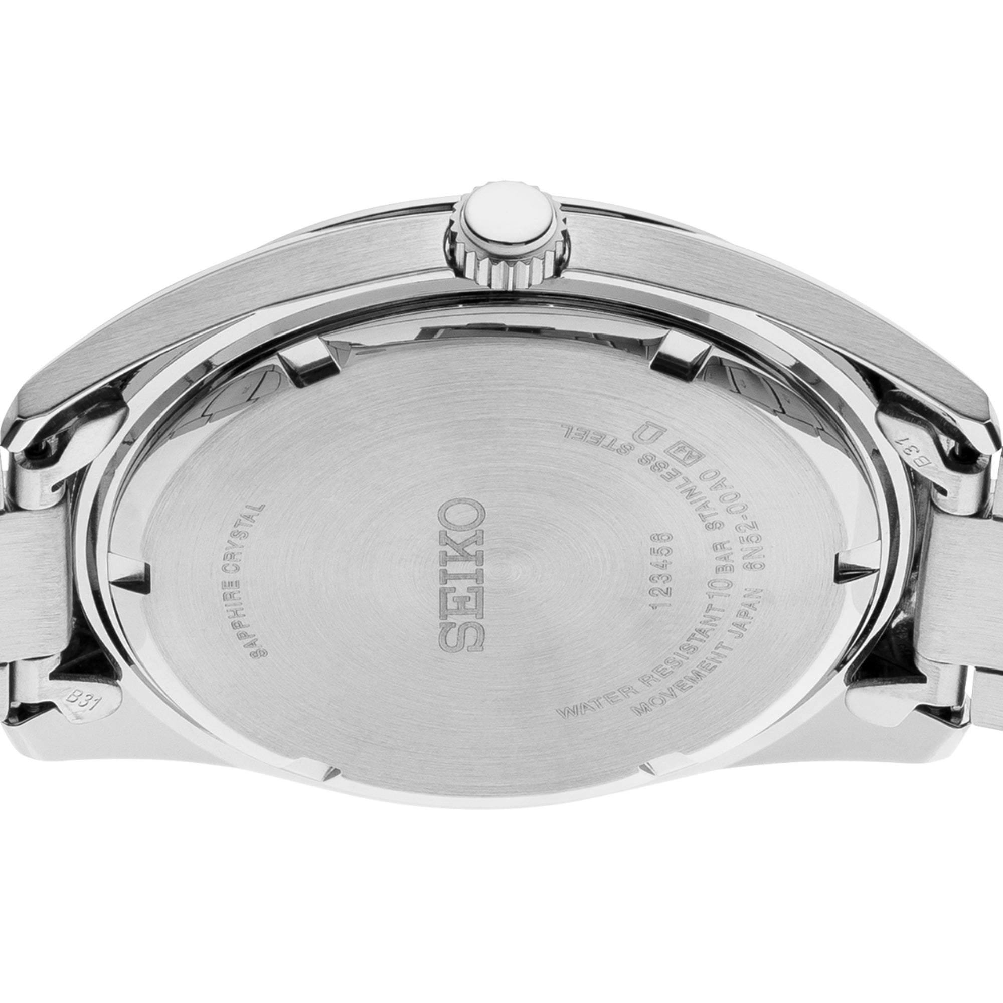 Seiko Conceptual Quartz Silver Sunburst Dial Steel Strap Men's Watch SUR307P1
