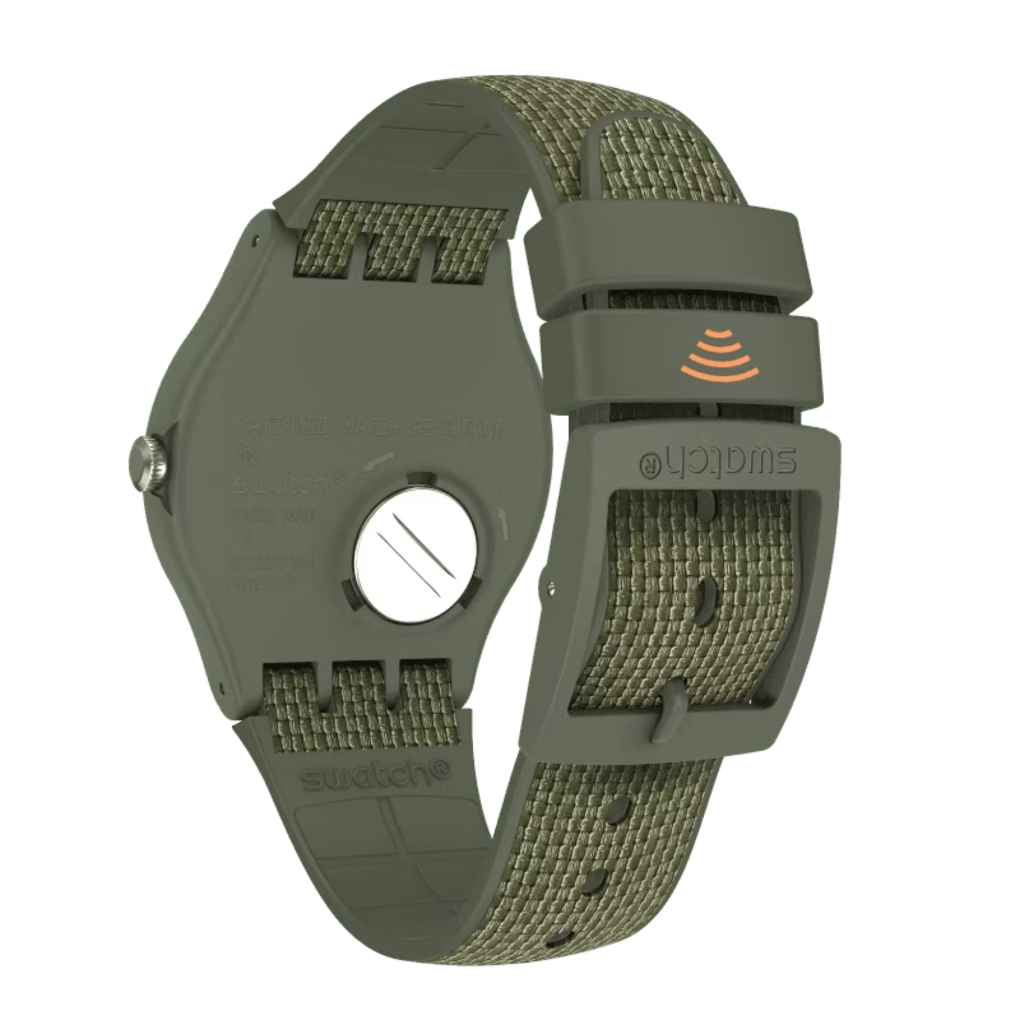 Swatch SwatchPAY! BnWPAY! Quartz Green Dial Green Silicone Strap Unisex Watch SVIG100-5300