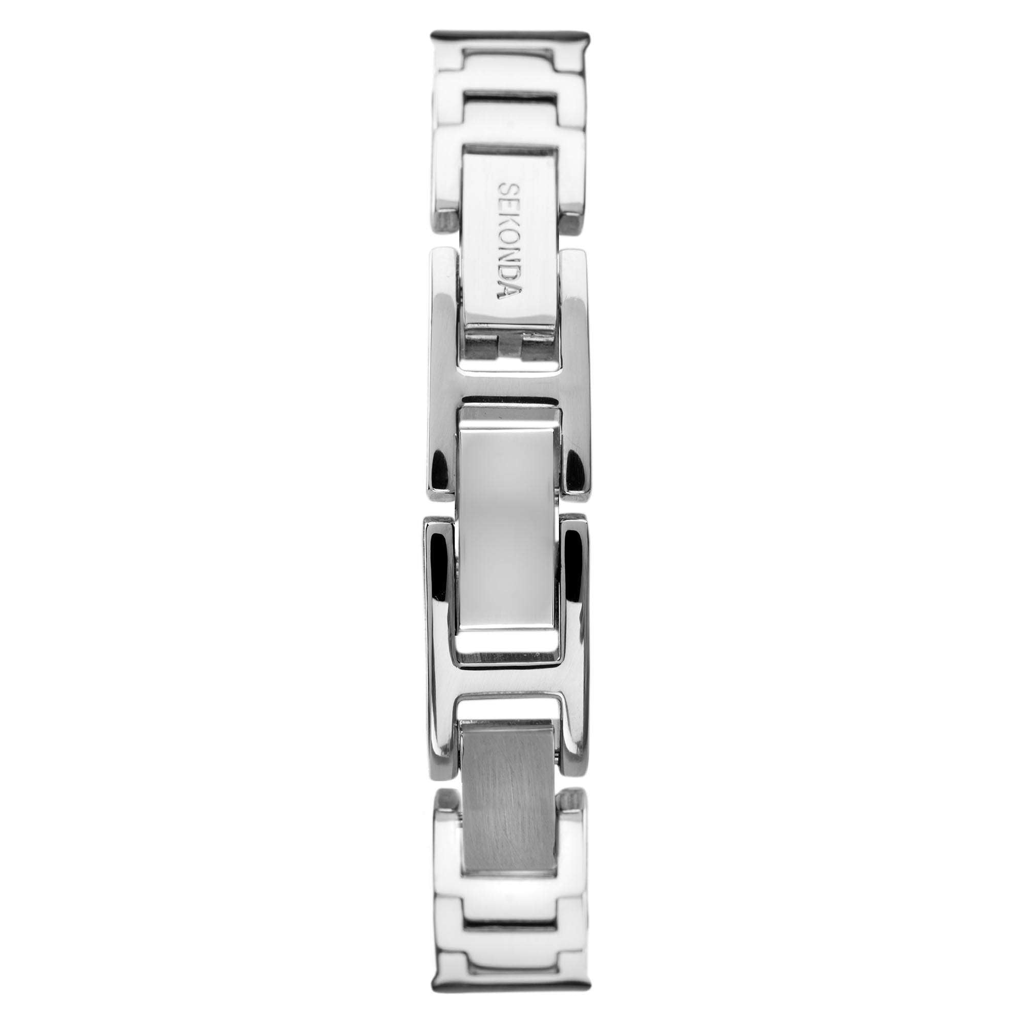 Seksy Rocks Quartz Silver Dial Silver Brass Bracelet Ladies Watch 40039