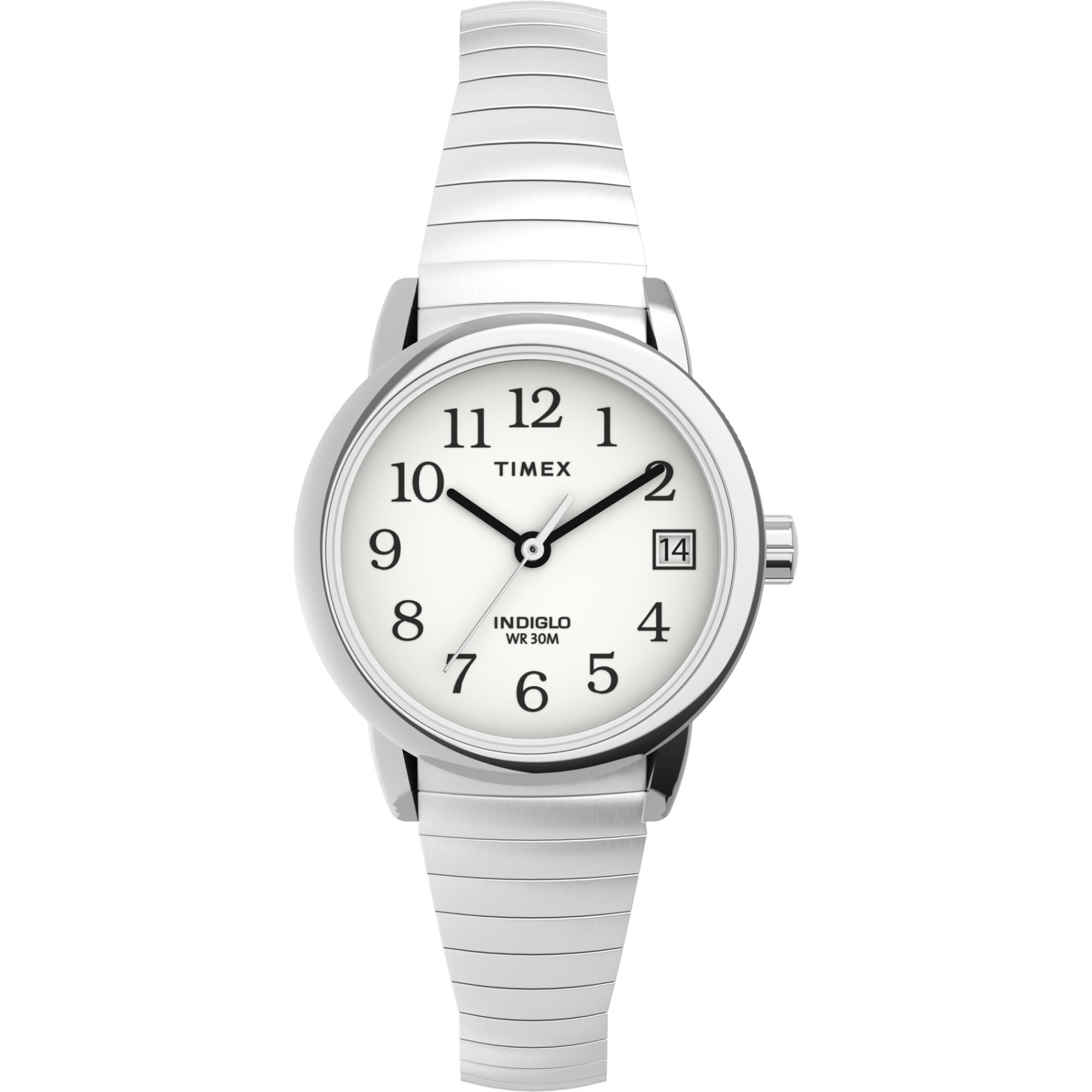 Timex Easy Reader Classic White Dial Expansion Band Women’s Watch T2H371