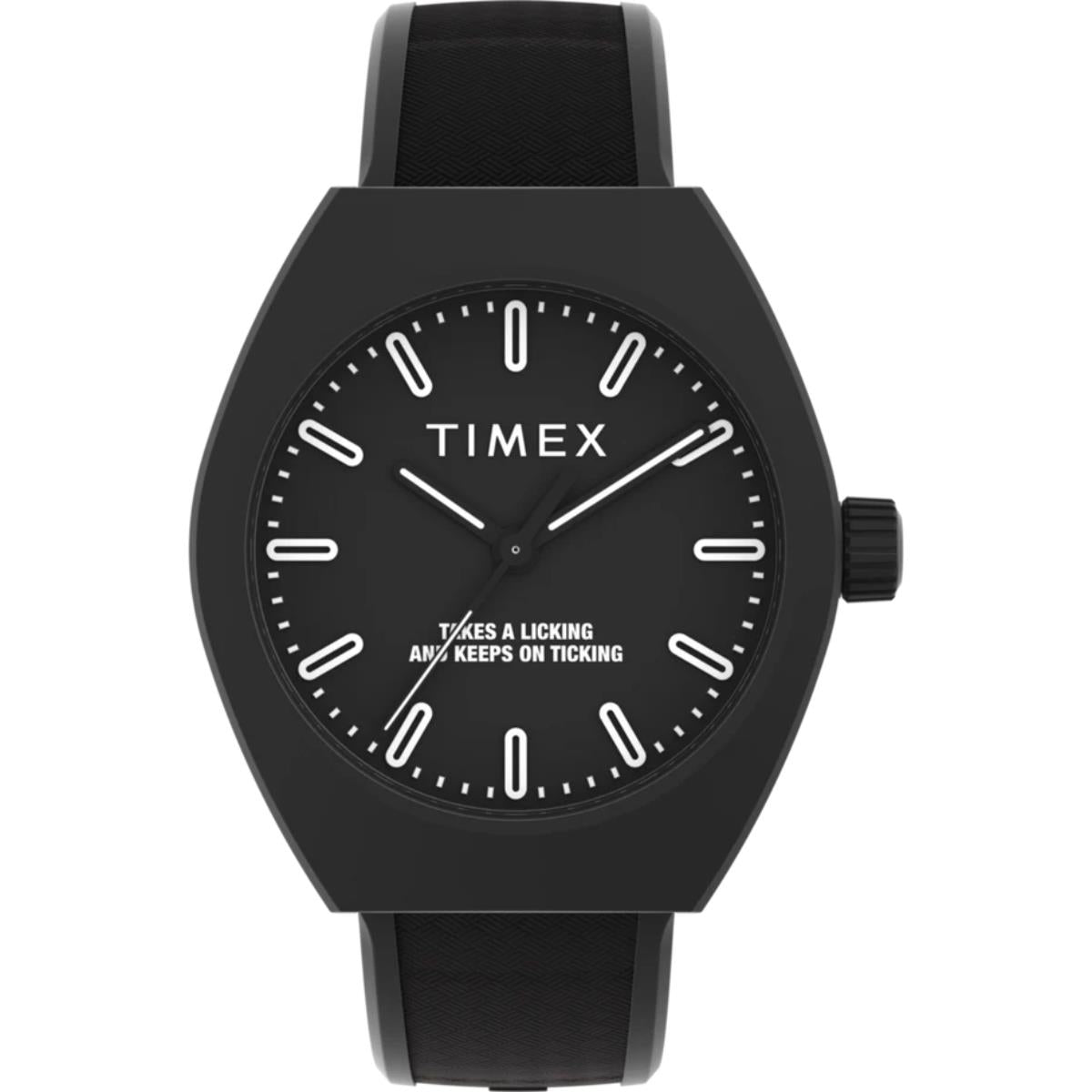 Timex Urban Pop Quartz Black Dial Eco-Friendly Strap Unisex Watch TW2W42100