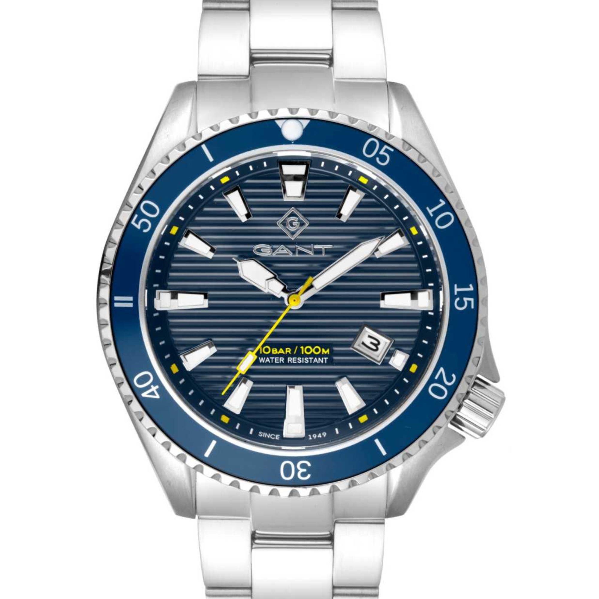 Gant Waterville Quartz Blue Dial Steel Bracelet Men's Watch G174002