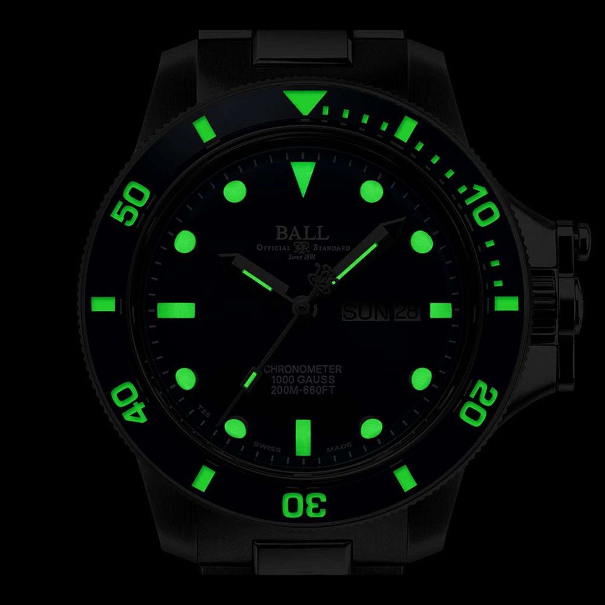 Ball Engineer Hydrocarbon Original Automatic Blue Dial Stainless Steel Bracelet Mens Watch DM2218B-S1CJ-BE