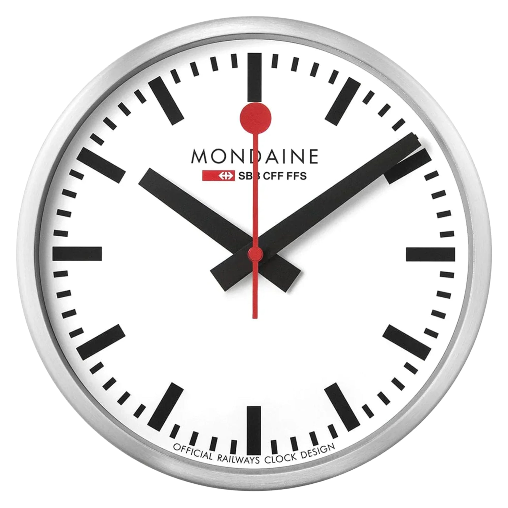 Mondaine stop2go 25cm White Face Wifi Quartz Wall Clock MSM.25S11.1