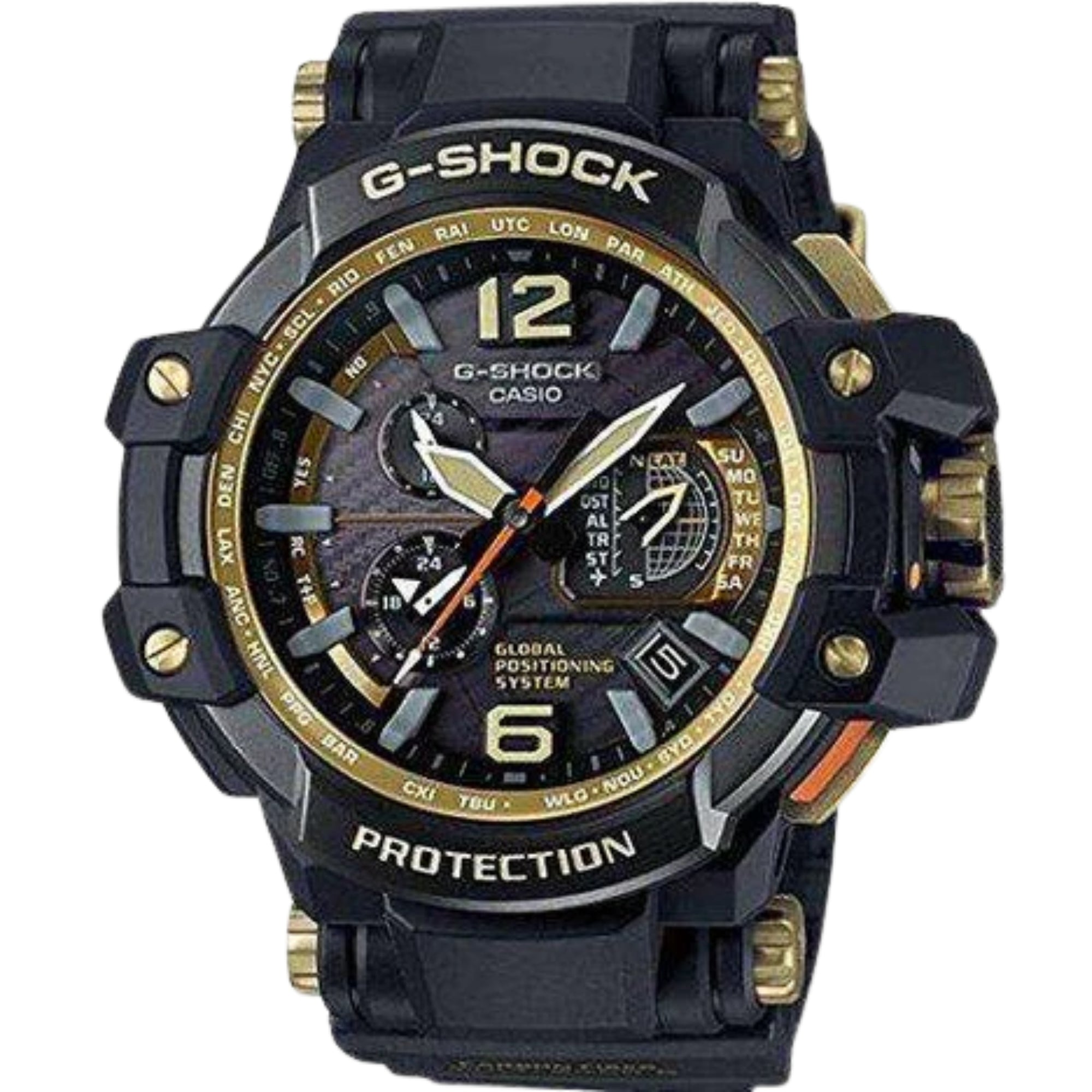 Mens Casio G-Shock GRAVITYMASTER GPS hybrid wave captor GPW-1000GB-1AER