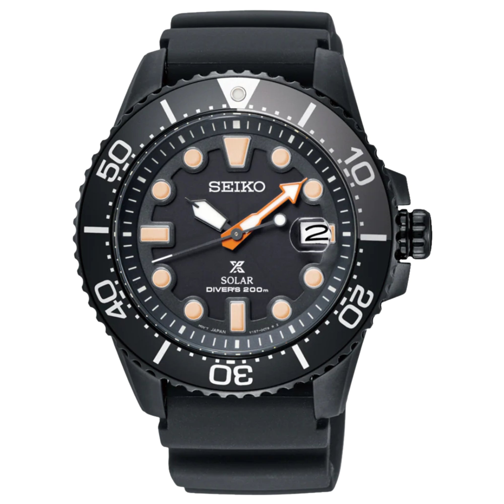 Seiko Prospex Solar Black Series Limited Edition Schwarzes Zifferblatt Herren Taucheruhr SNE493P1