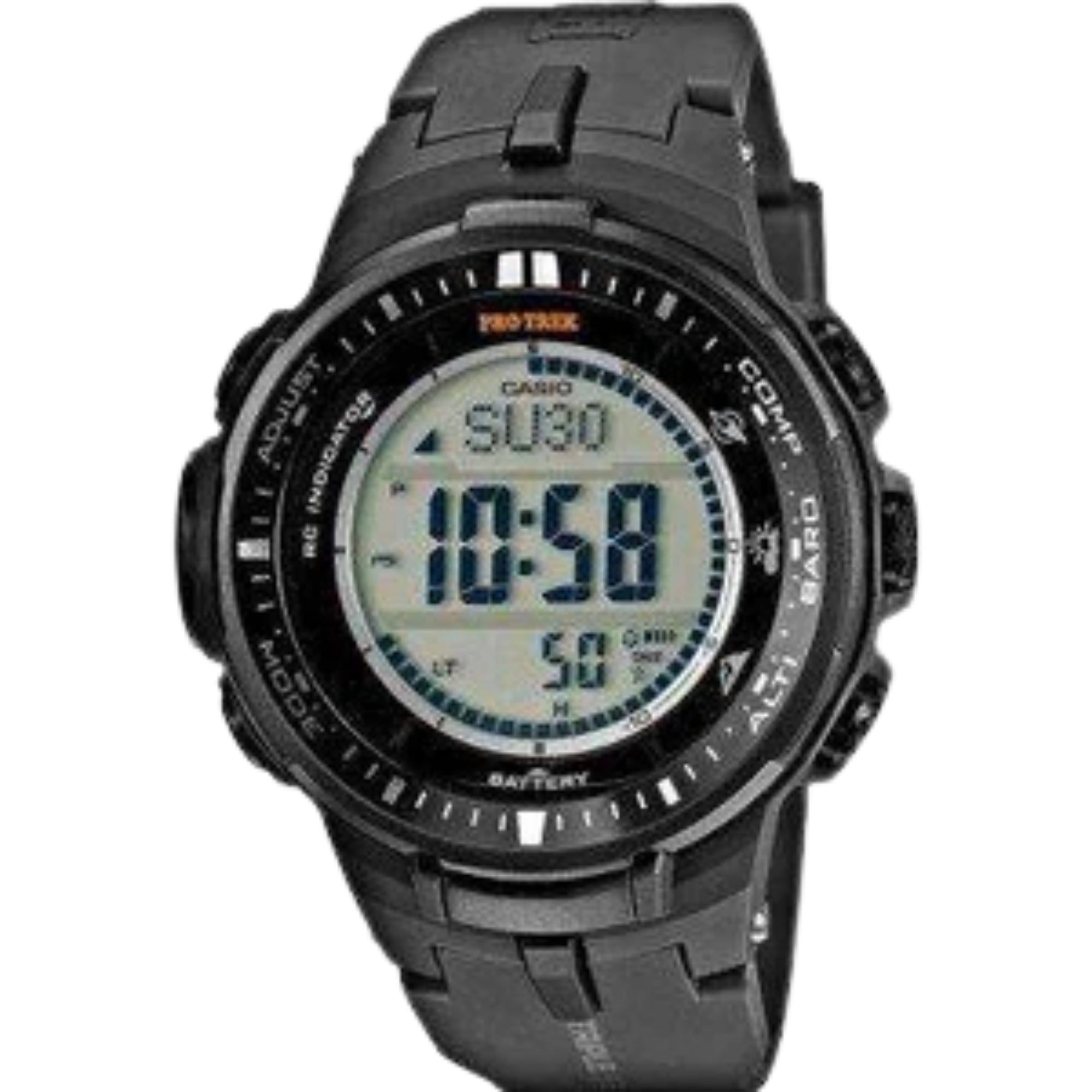 Casio Men's Watch XL Pro Trek Digital Quartz Resin PRW 3000 Single