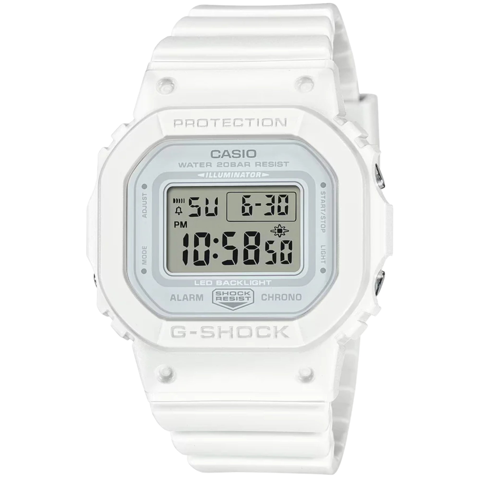 Casio G-Shock Quartz White Dial White Resin Strap GMD-S5600BA-7ER