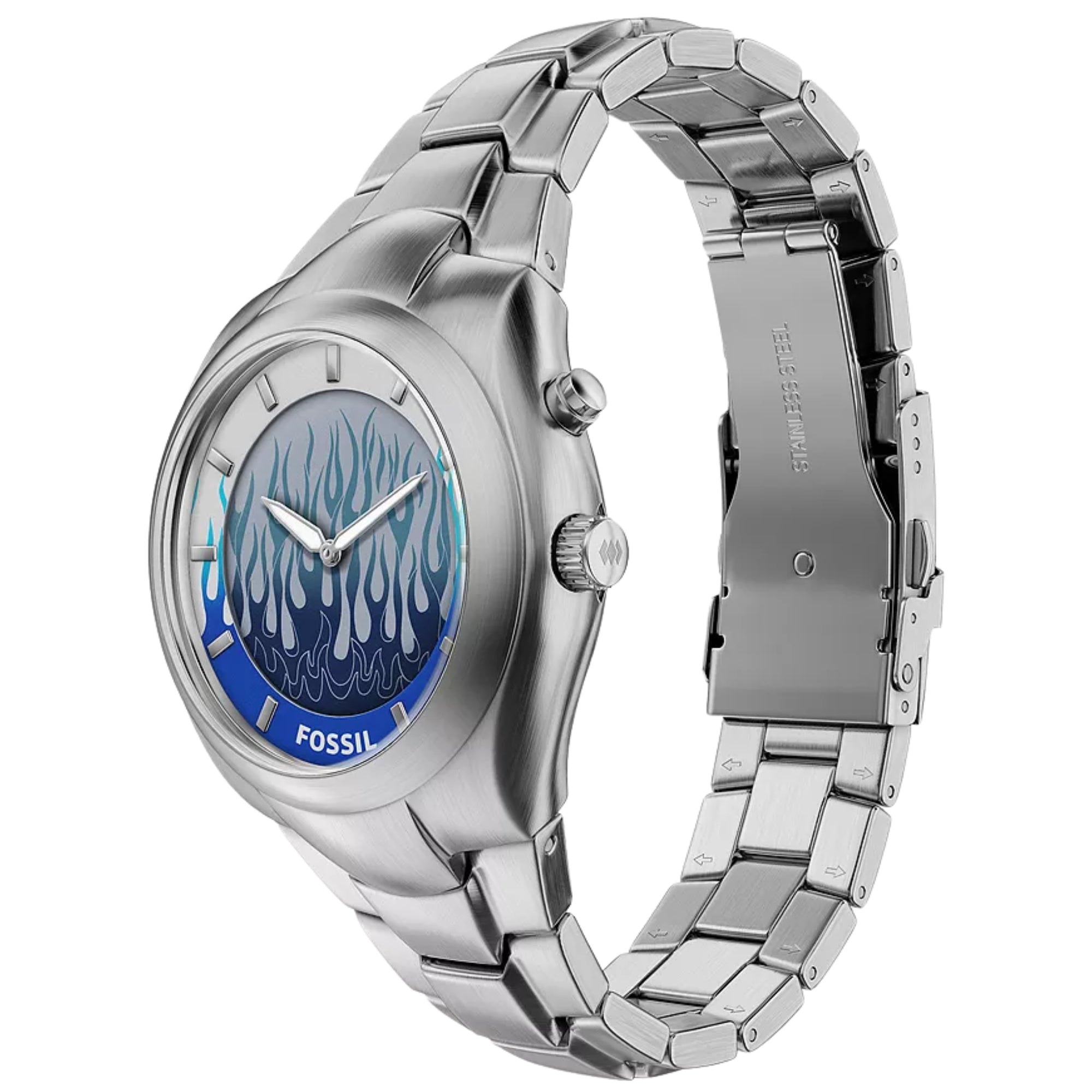 Fossil Y2K Big Tic LE1234 three-quarter angled side view